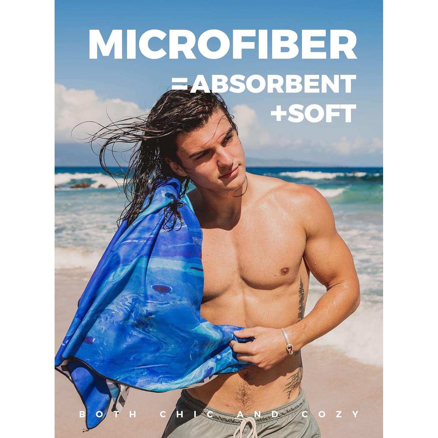 Toalla de Playa Microfibra OCOOPA 180x81 cm Secado Rápido