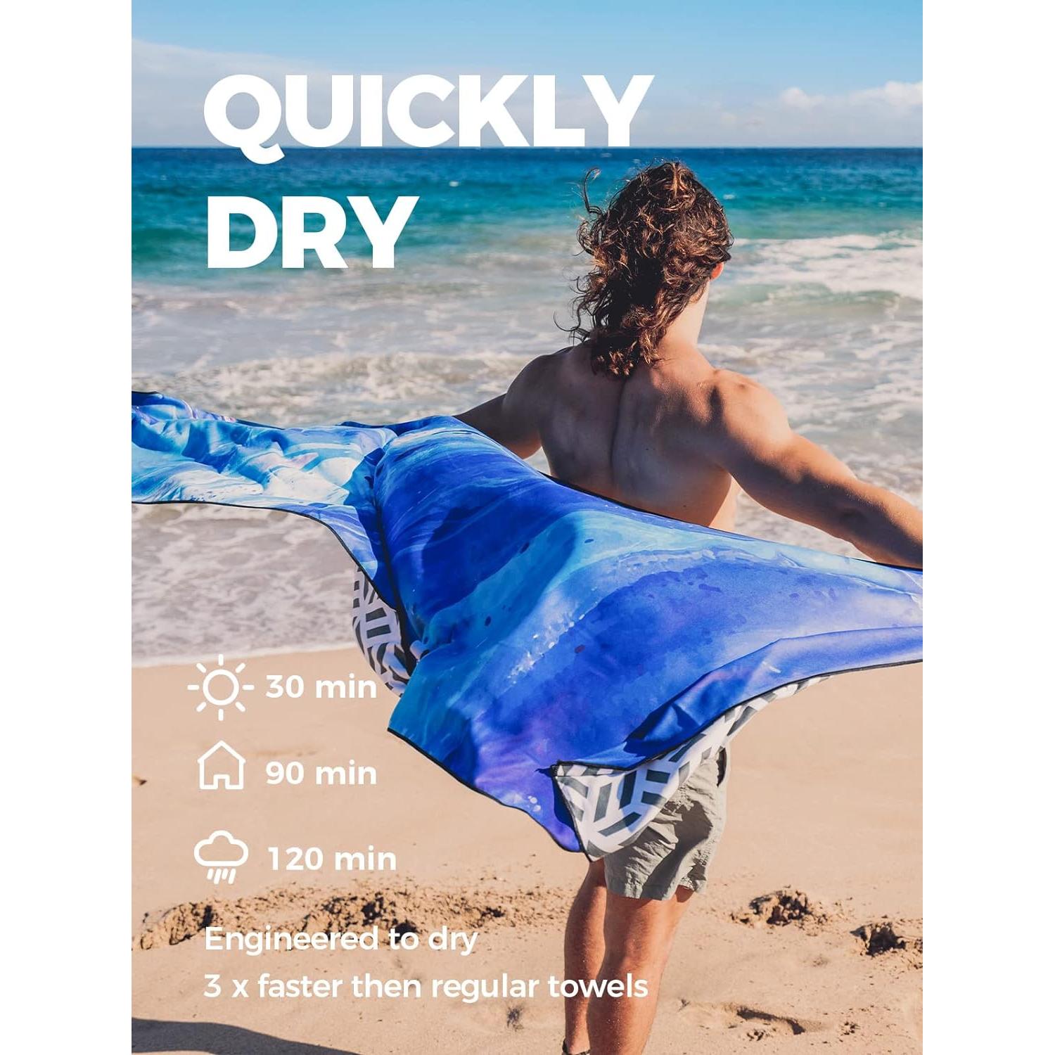 Toalla de Playa Microfibra OCOOPA 180x81 cm Secado Rápido