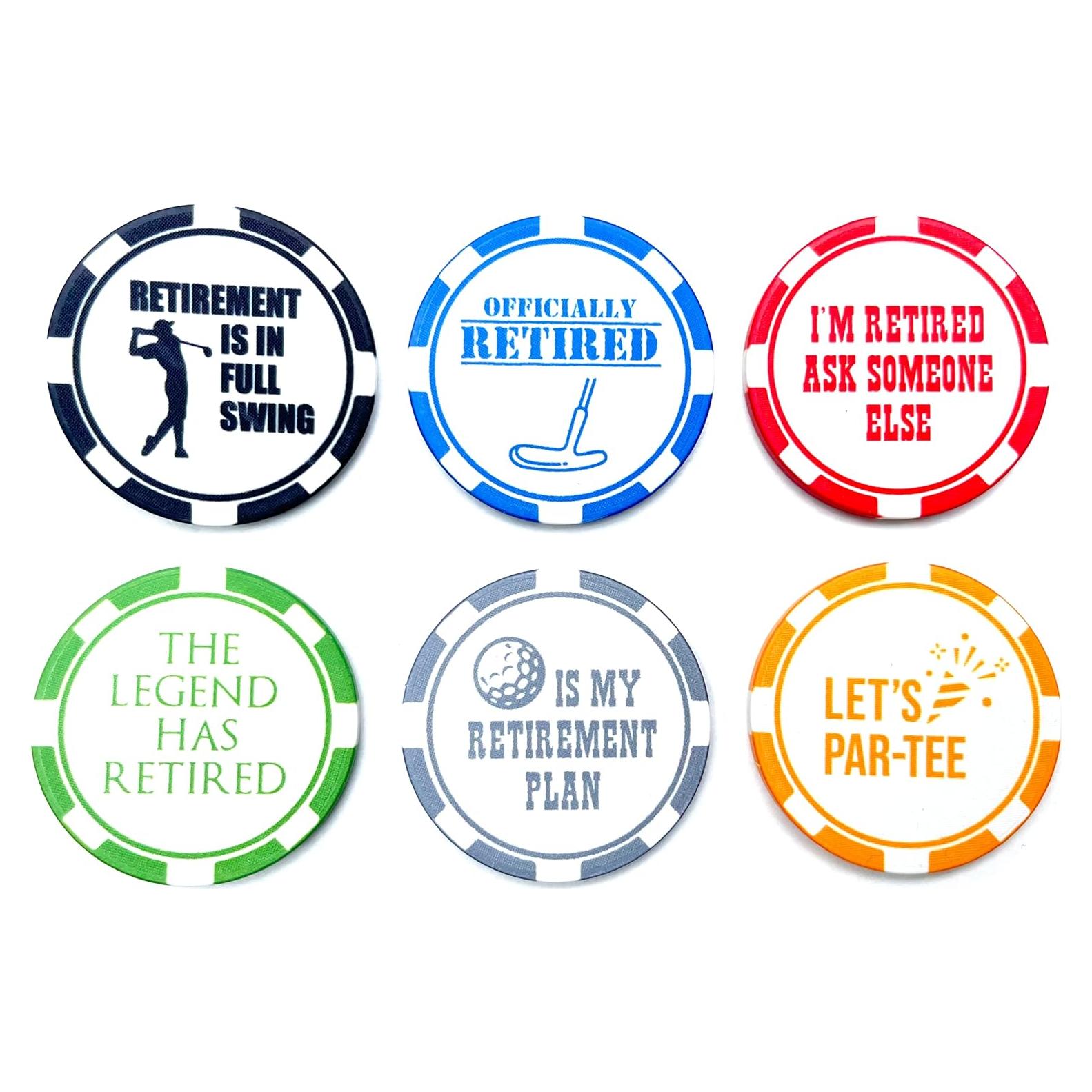 Juego de Marcadores de Golf BOLAS HORRIBLES - 6 Piezas