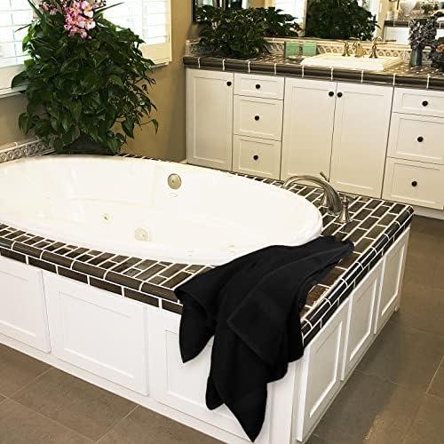 Juego de Toallas de Baño Utopia 16 Piezas 100% Algodón Negro