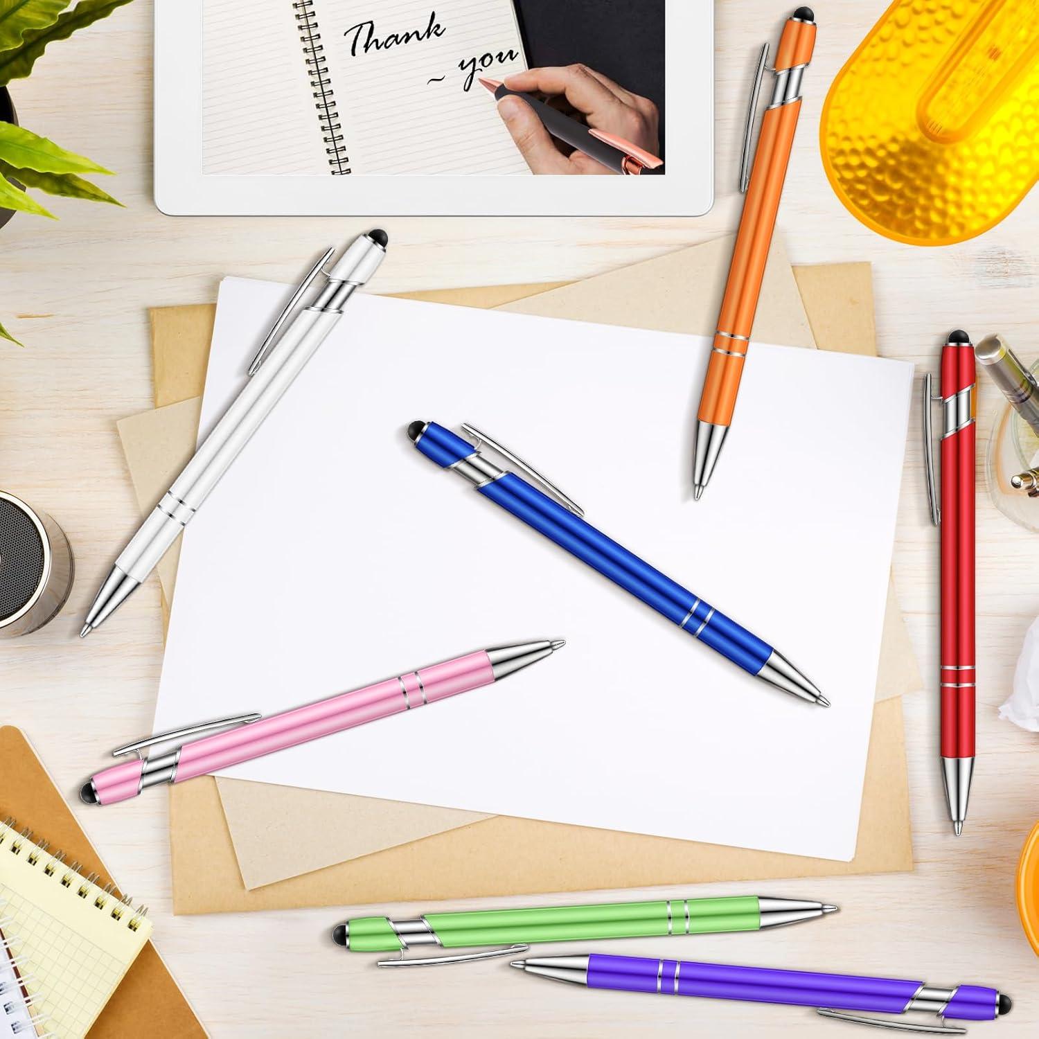 Bolígrafos 2 en 1 Tenare - 12 Piezas Metal Punta Estilógrafo