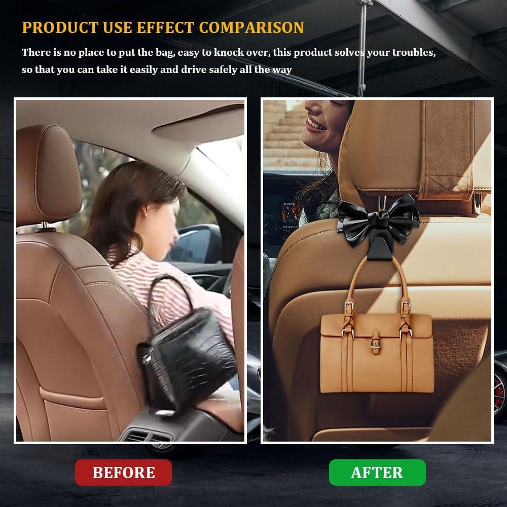 Ganchos de coche RGOAANC para bolsos y mochilas - 2 piezas