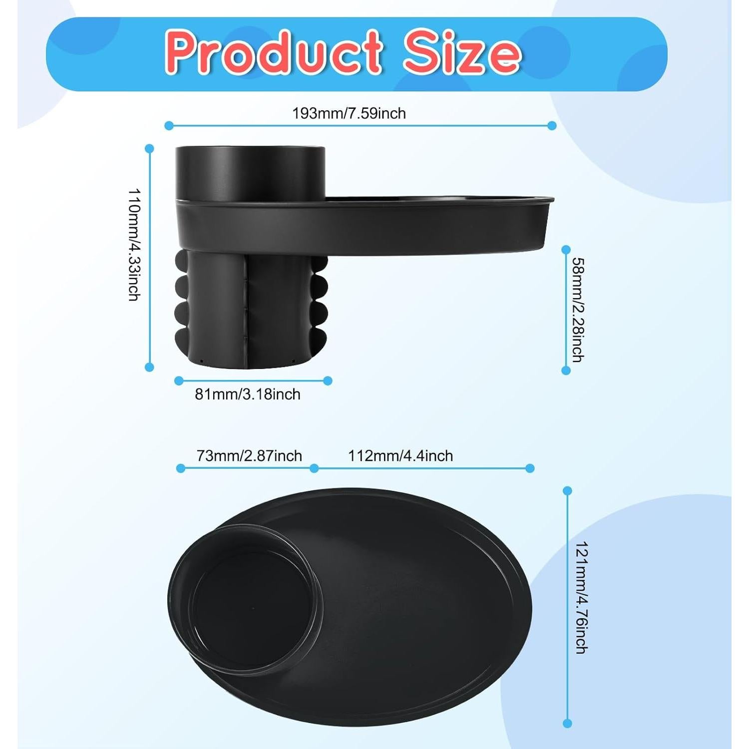 Bandeja para Asiento de Auto Elfzone - Snacks y Portavasos