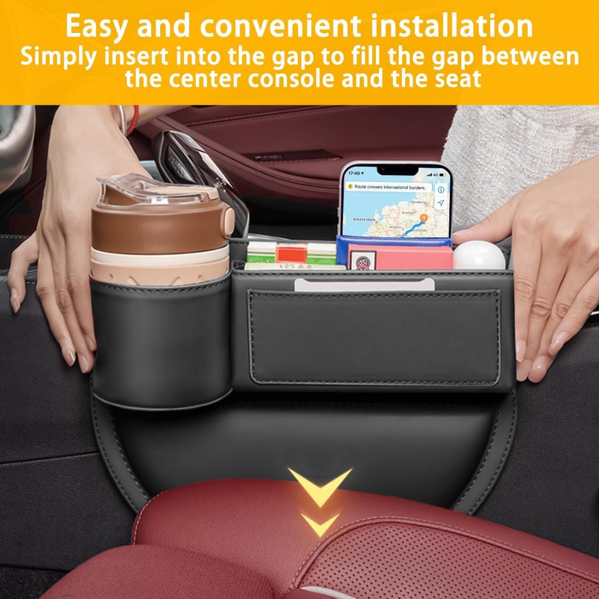 Organizador de Relleno de Espacio entre Asientos KHGUZ Negro