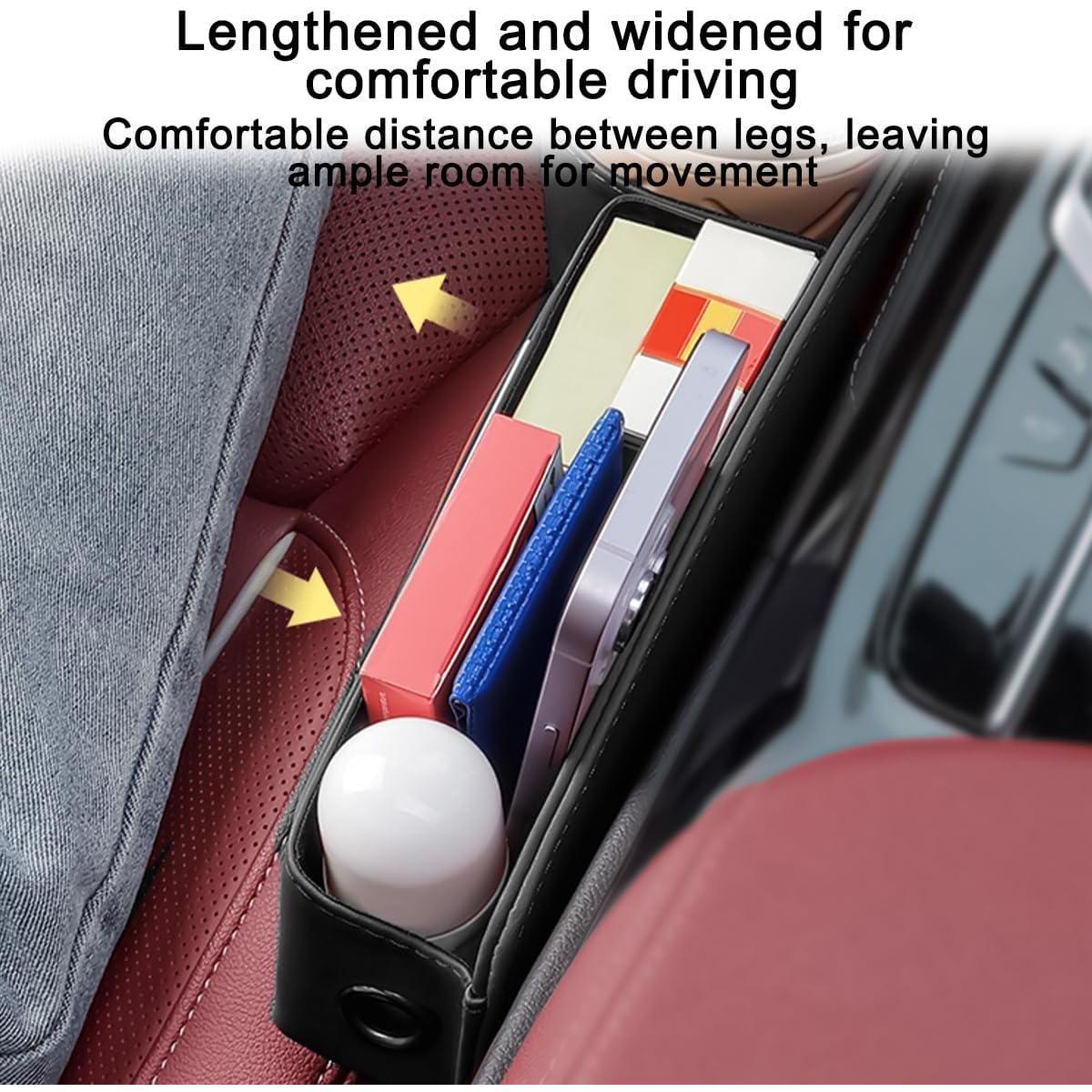 Organizador de Relleno de Espacio entre Asientos KHGUZ Negro