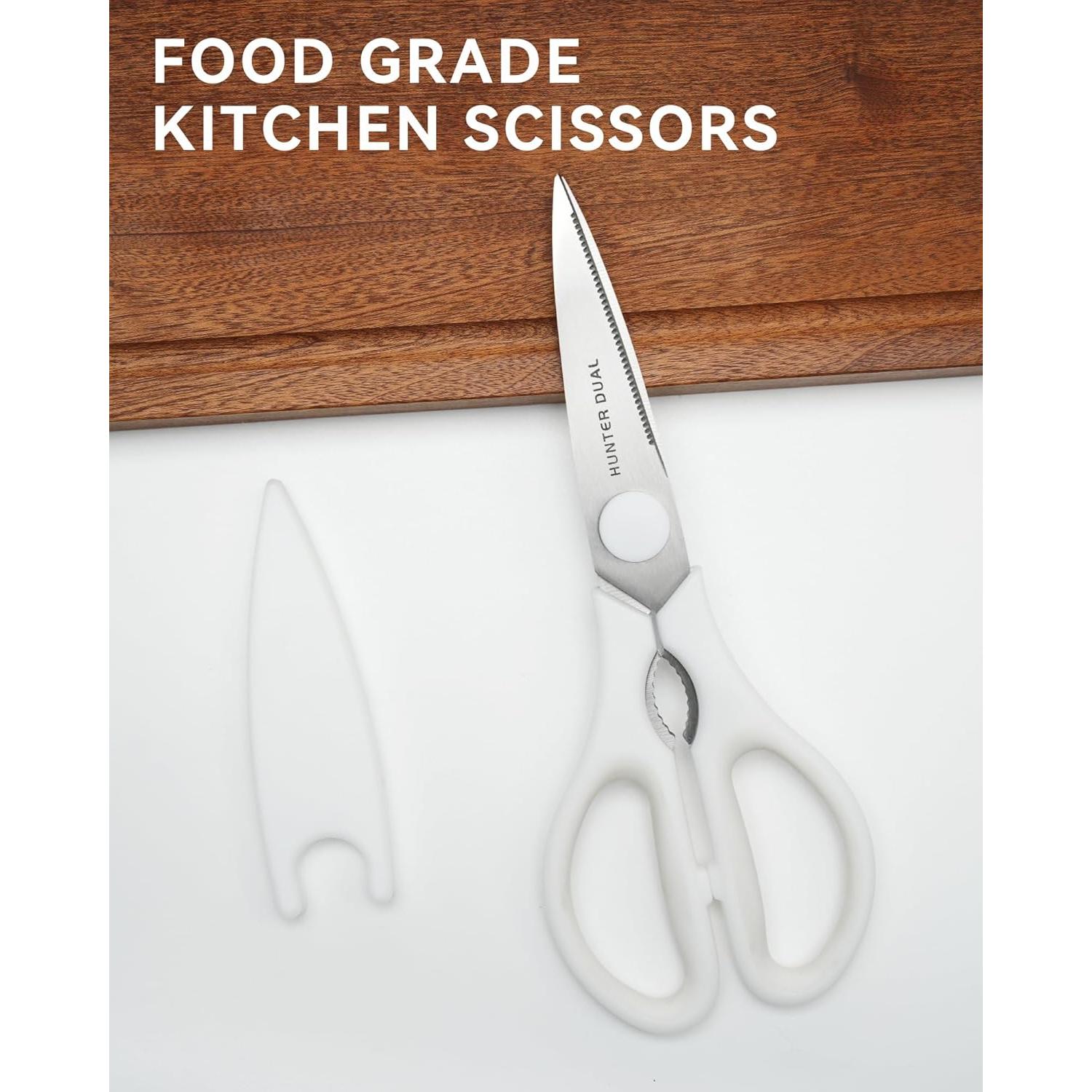 Tijeras de Cocina HUNTER.DUAL 21.2 cm Acero Inoxidable Blanco