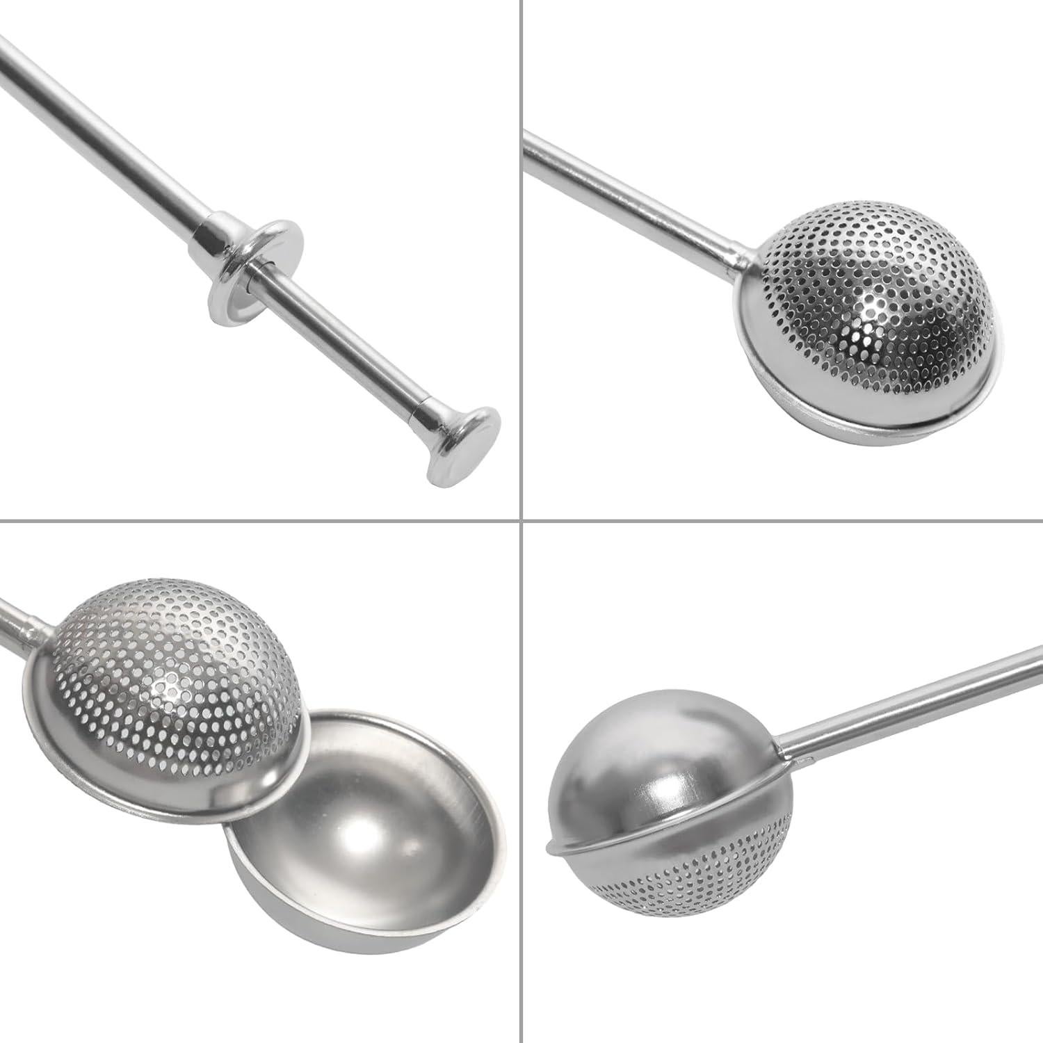 Colador de Té de Acero Inoxidable Anphly - Prensa y Multiusos