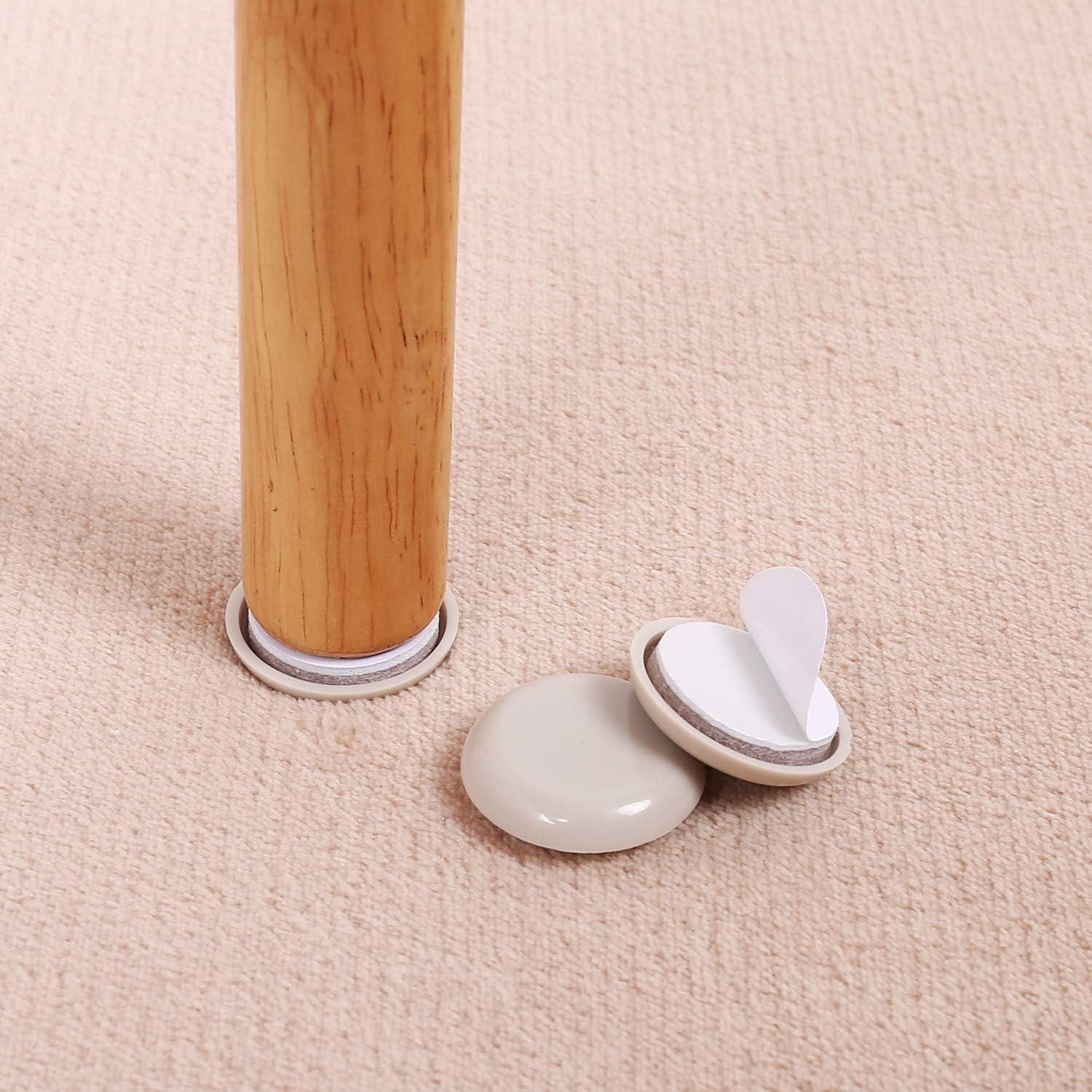 Deslizadores de Muebles Autoadhesivos Ezprotekt 40 Pack Beige 29mm