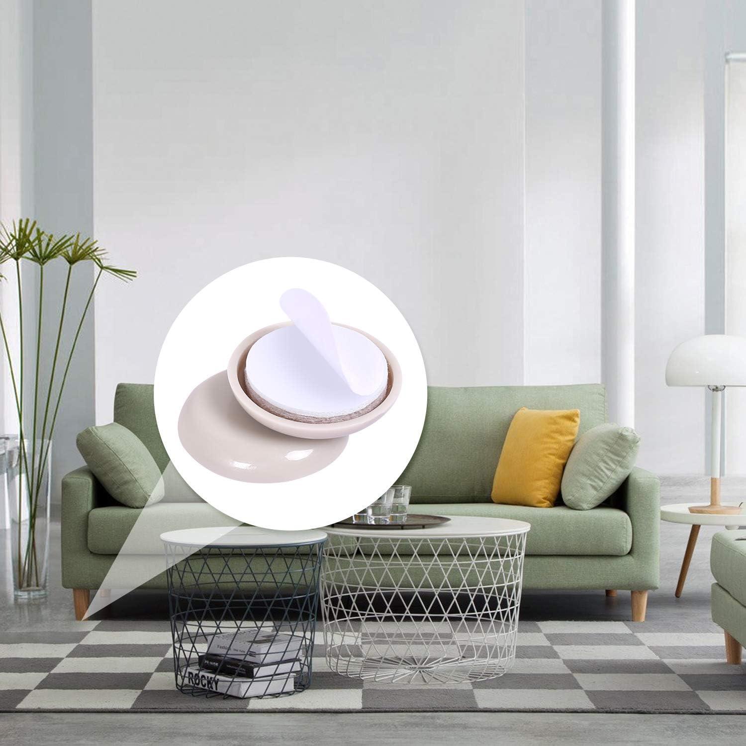 Deslizadores de Muebles Autoadhesivos Ezprotekt 40 Pack Beige 29mm