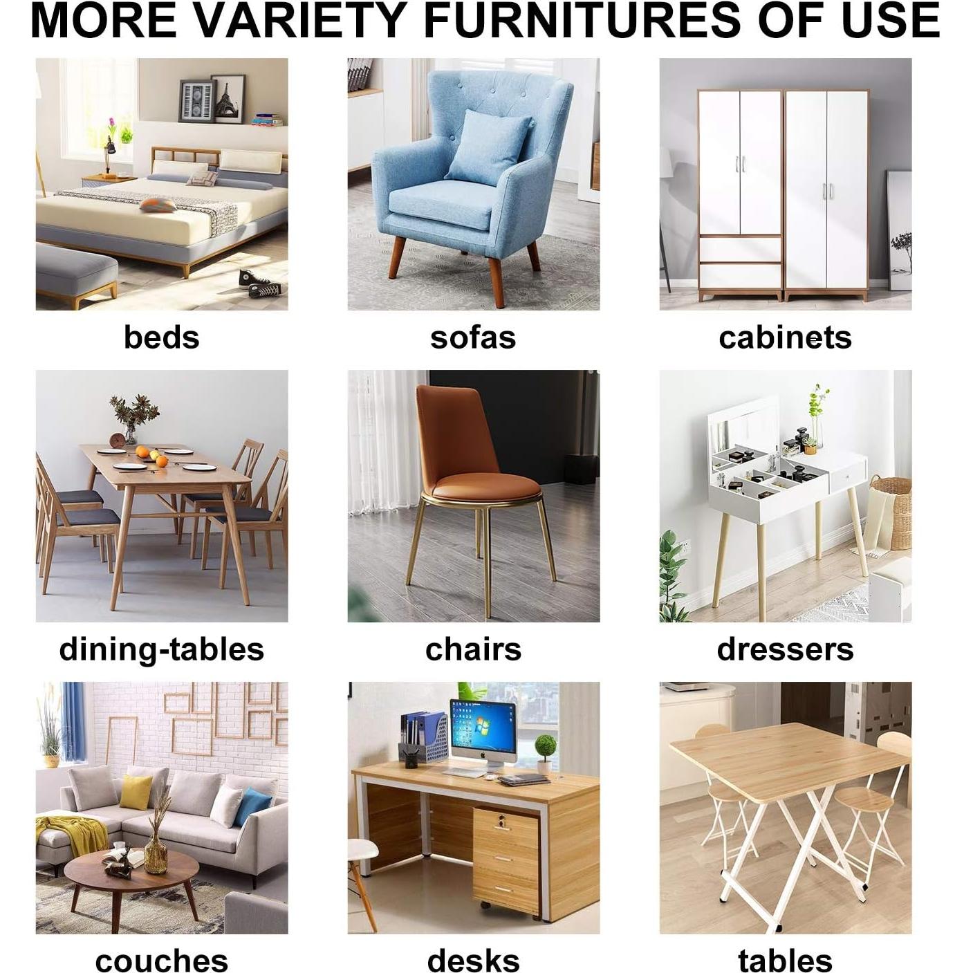 Deslizadores de Muebles Autoadhesivos Ezprotekt 40 Pack Beige 29mm