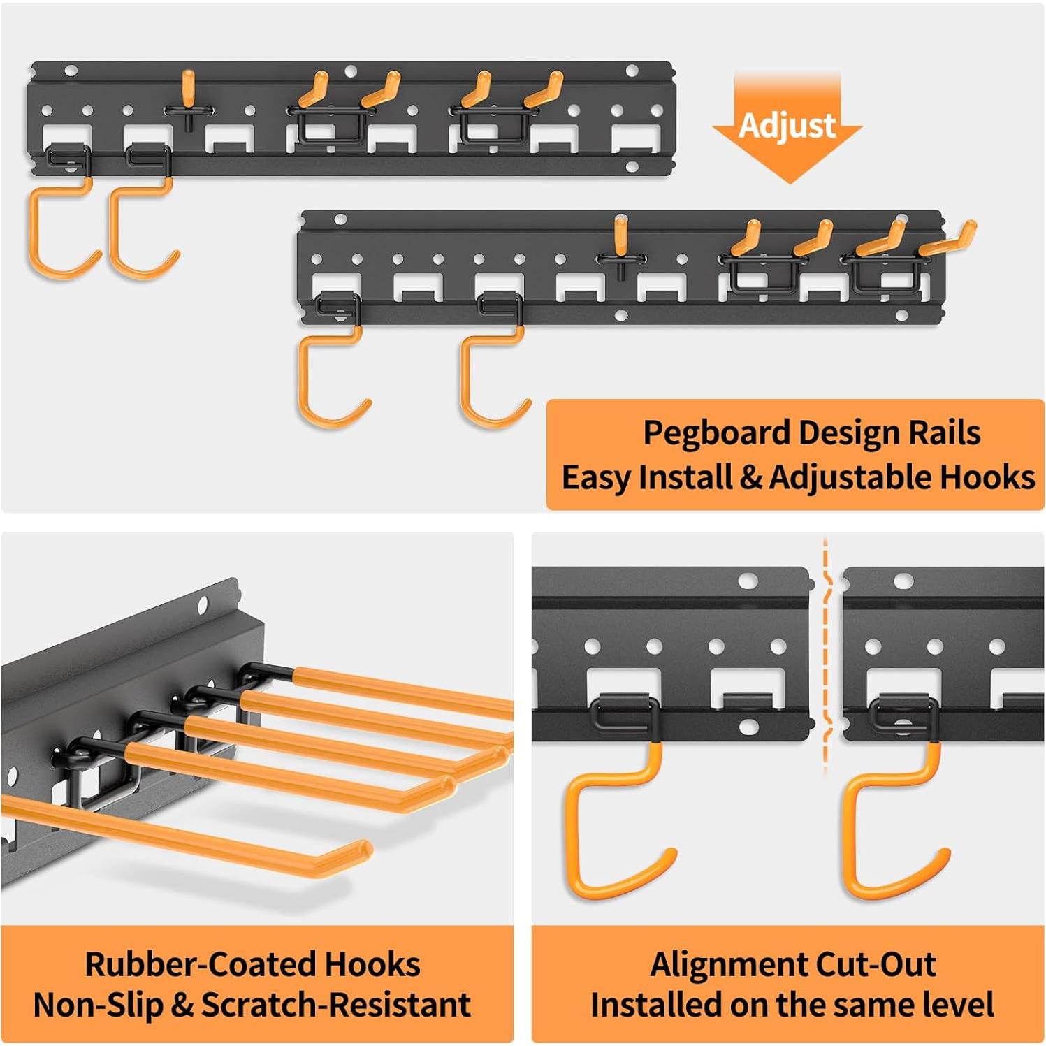 Organizador de Herramientas de Jardín Unaikoo 81.28 cm Montaje en Pared