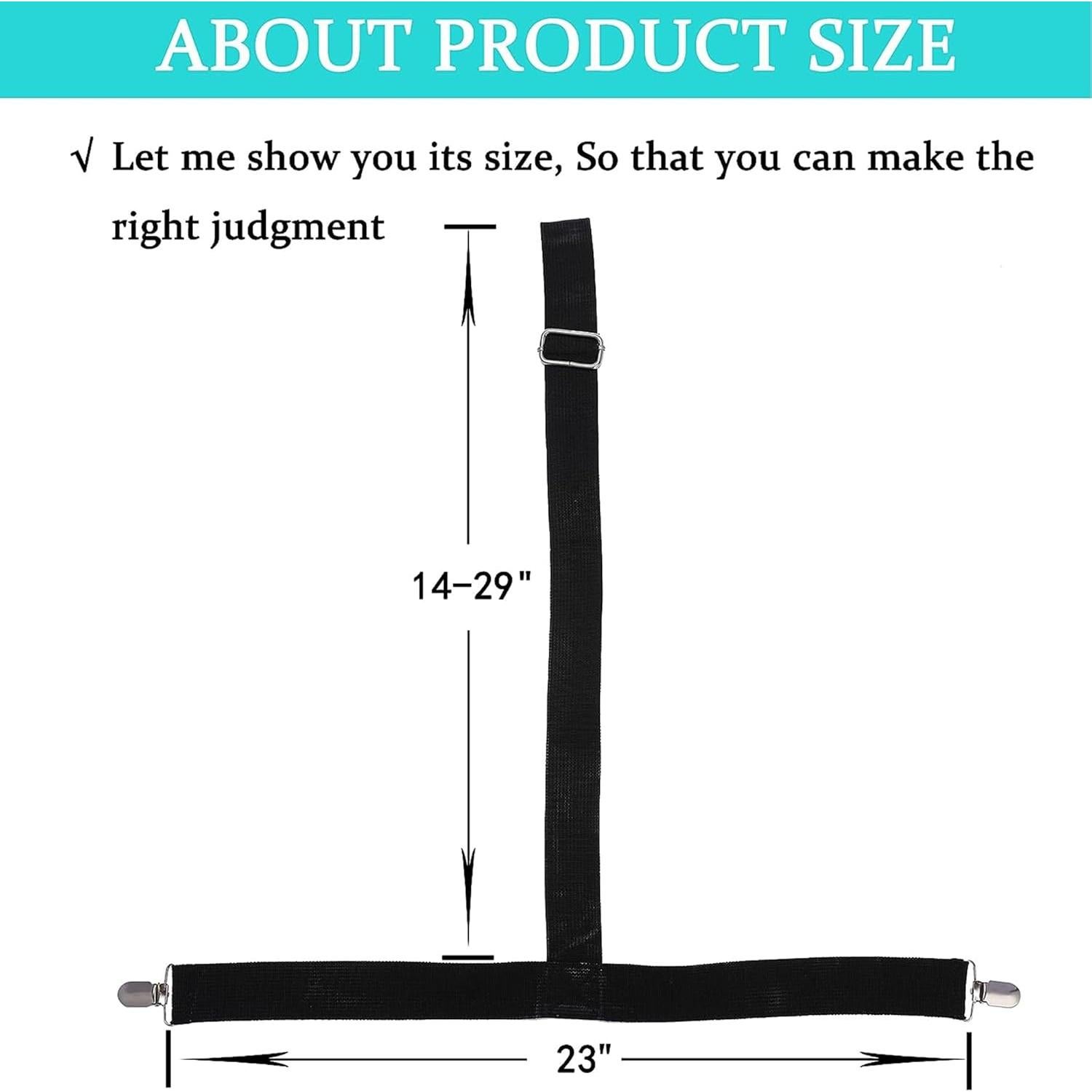 Clip de Vestir Ajustable Fanwer - 2 Piezas, 66 a 104 cm