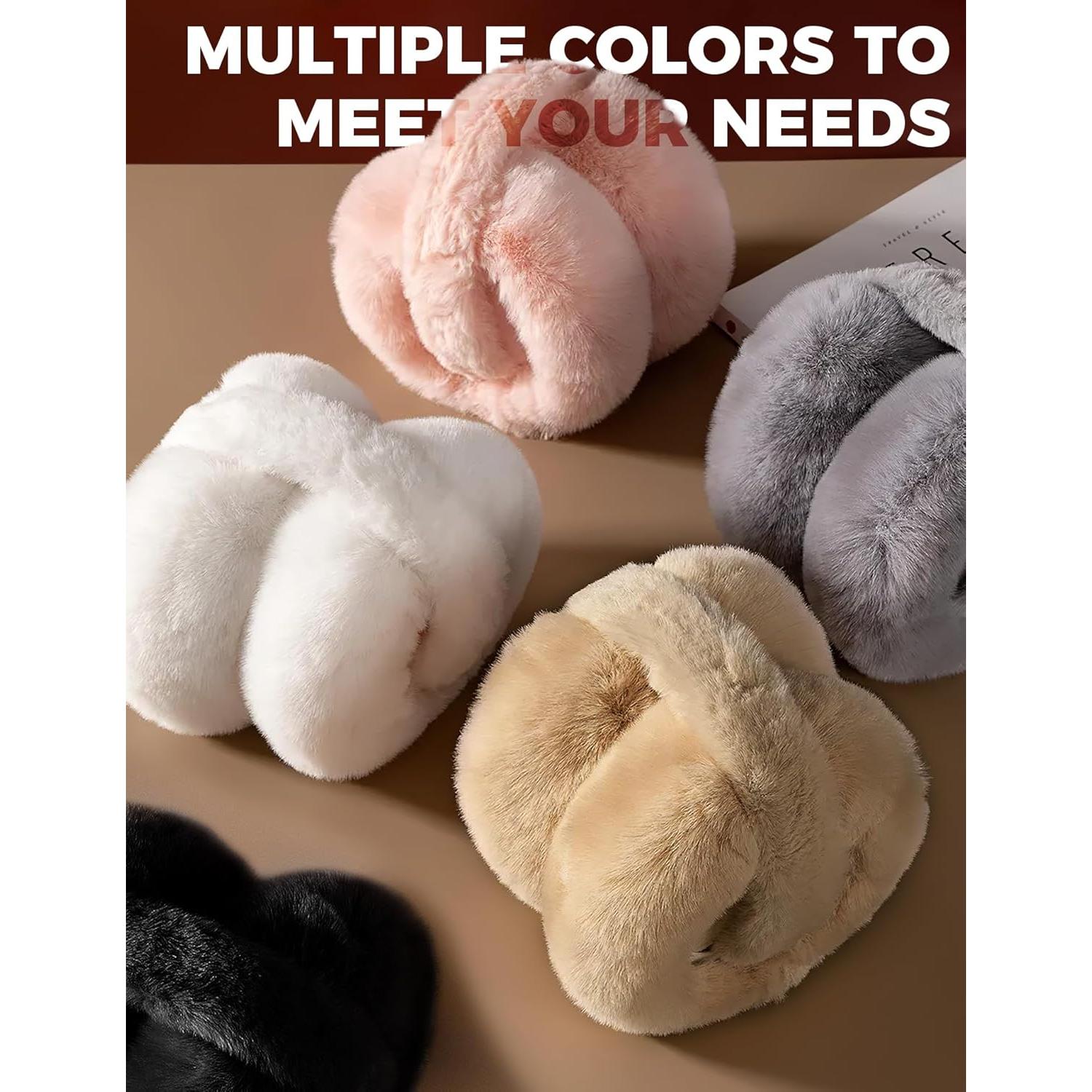 Orejeras de Invierno Buauty Unisex Negras Suaves y Cálidas