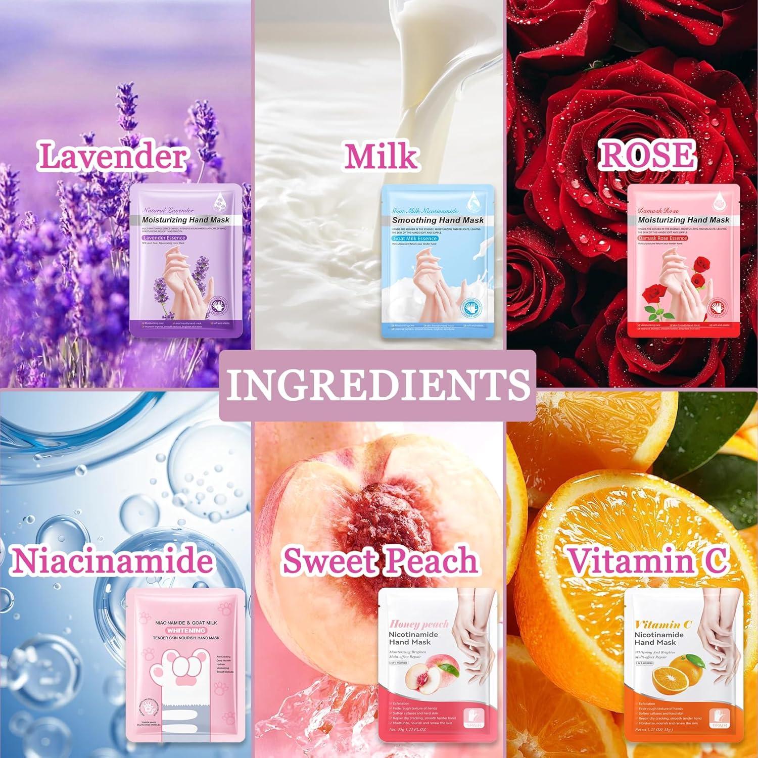 Set de Mascarillas Hidratantes para Manos LingHaoLH - 6PCS