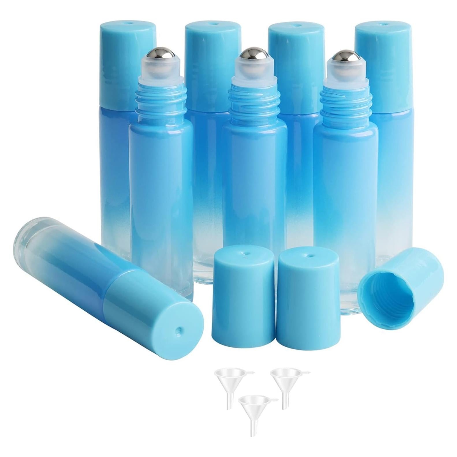 Botellas de Aceite Esencial Ellbest 10ml 8PCS Reutilizables Azul