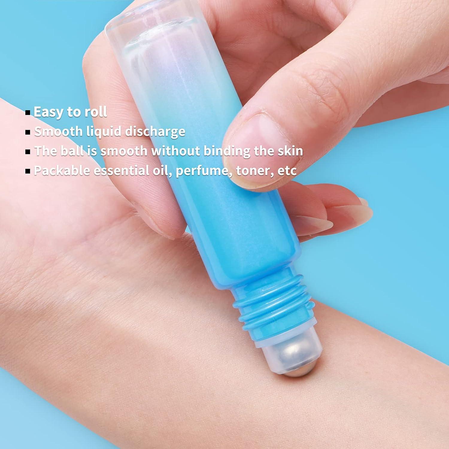 Botellas de Aceite Esencial Ellbest 10ml 8PCS Reutilizables Azul