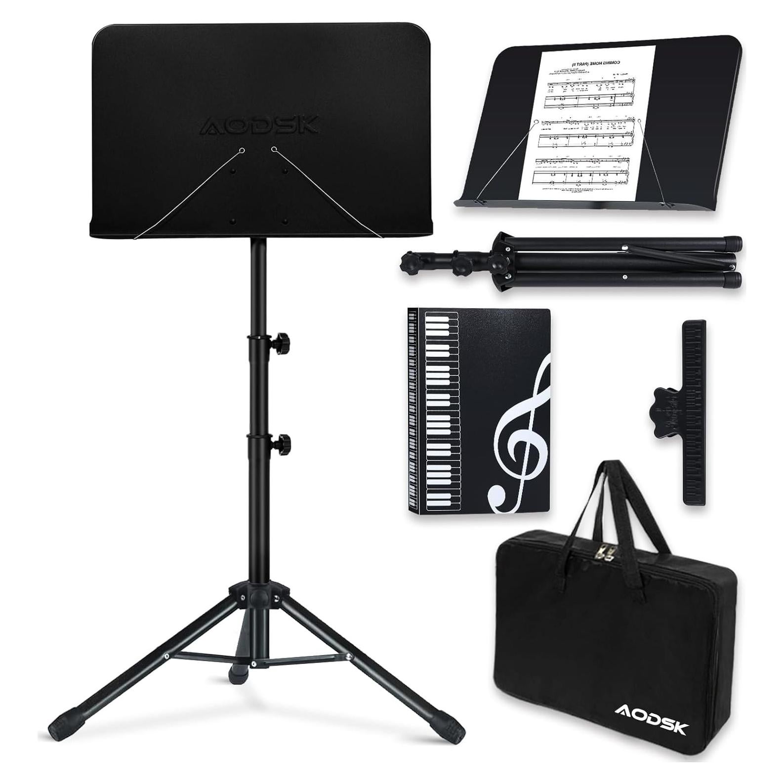 Soporte de Partituras AODSK UAS-M55 Plegable Ajustable 70-145 cm