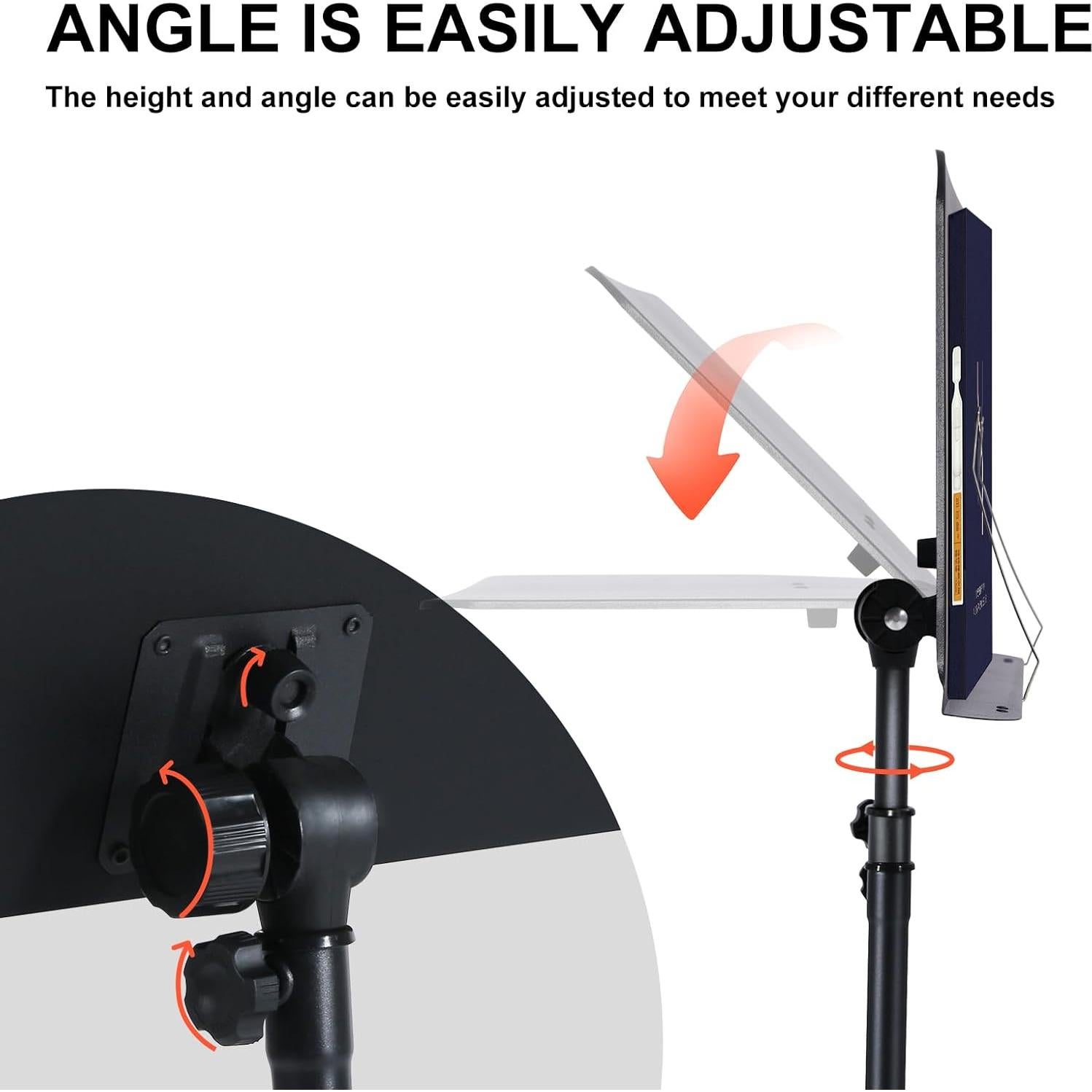 Soporte de Partituras AODSK UAS-M55 Plegable Ajustable 70-145 cm
