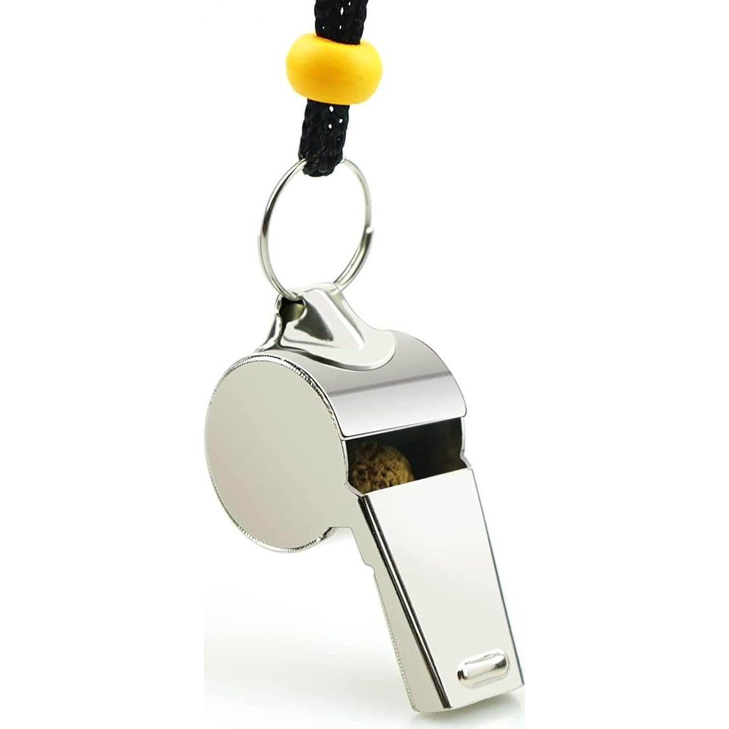 Paquete de 3 Silbatos Deportivos Hipat de Acero Inoxidable