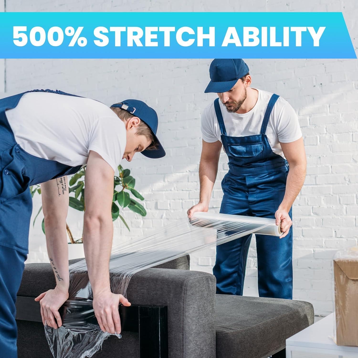 Película Estirable TAPEBEAR 15" x 231m 60 Gauge para Mudanzas