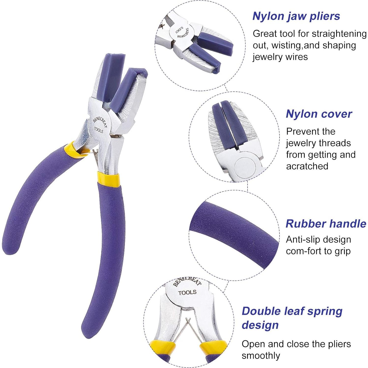 Juego de Alicates de Doble Mandíbula Nylon BENECREAT 2 Piezas