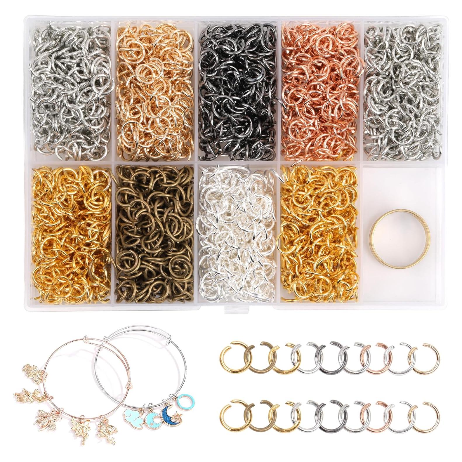 Anillas de Salto Abiertas GMMA 5mm 3000 Pcs 7 Colores