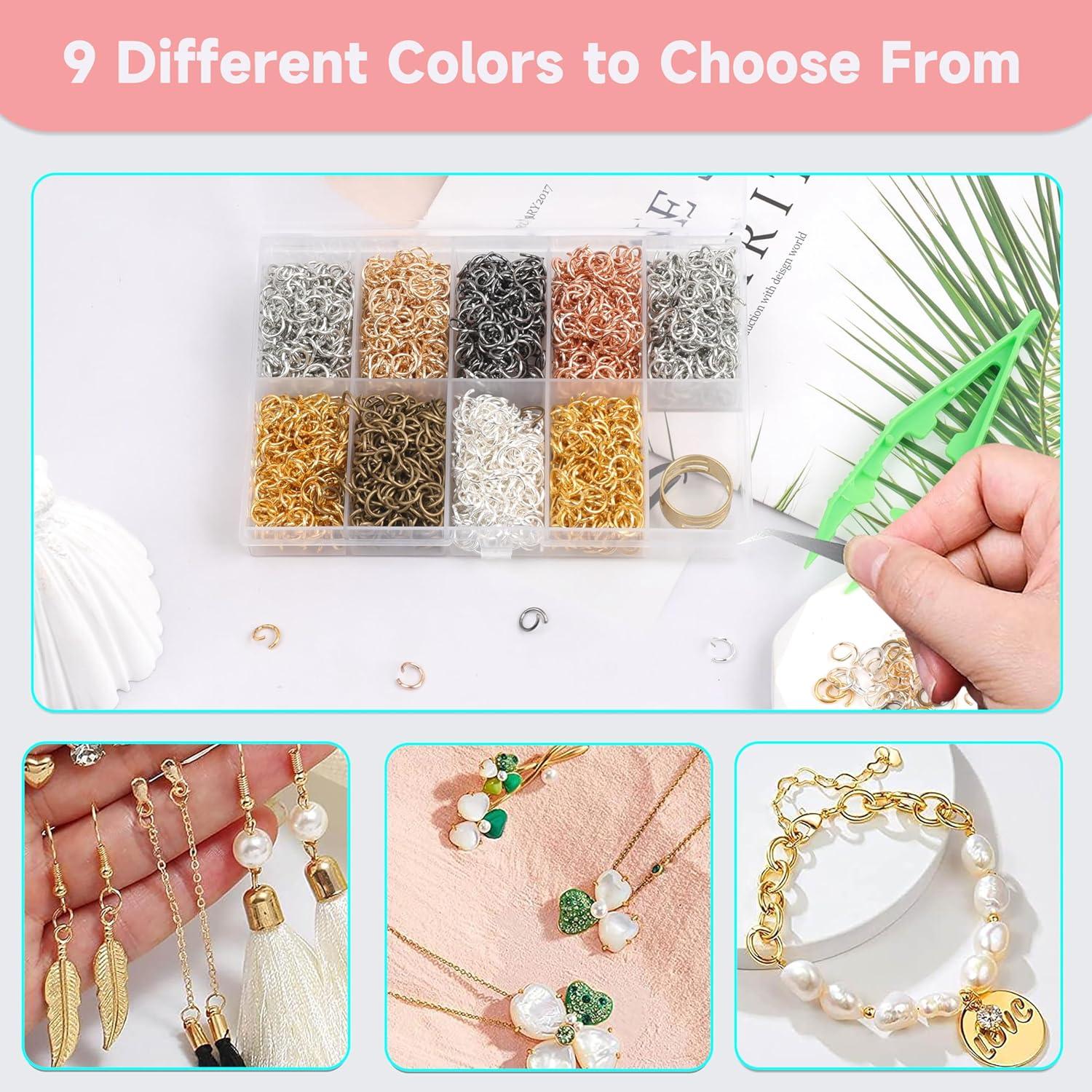 Anillas de Salto Abiertas GMMA 5mm 3000 Pcs 7 Colores