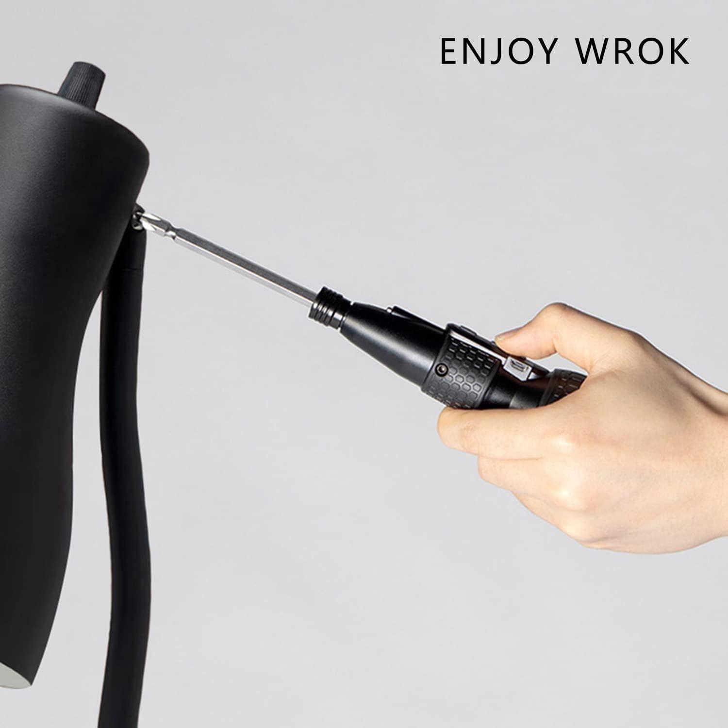 Destornillador eléctrico SHENHAOXU 3.6V portátil con LED