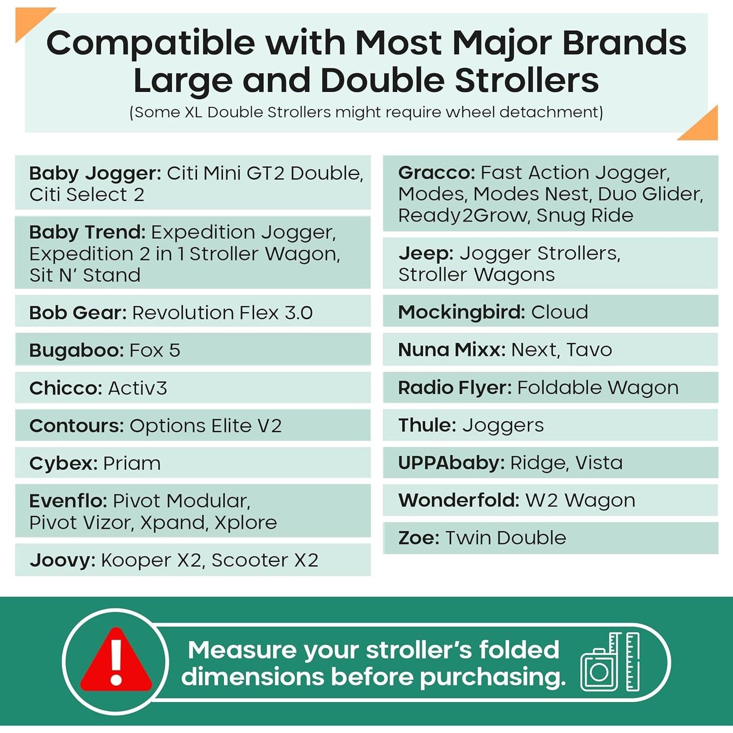 Bolsa de Carrito Grande Reperkid Negra y Verde 119x61x38cm