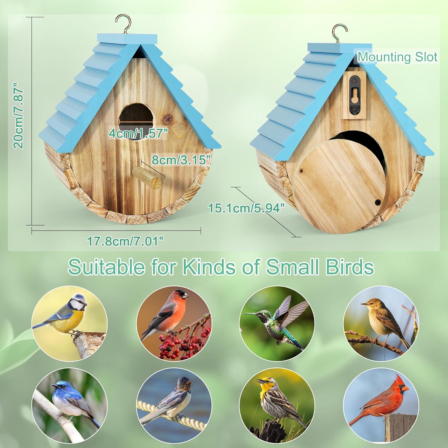 Casa para Aves Auslar de Madera para Exteriores 17.78x19.94cm