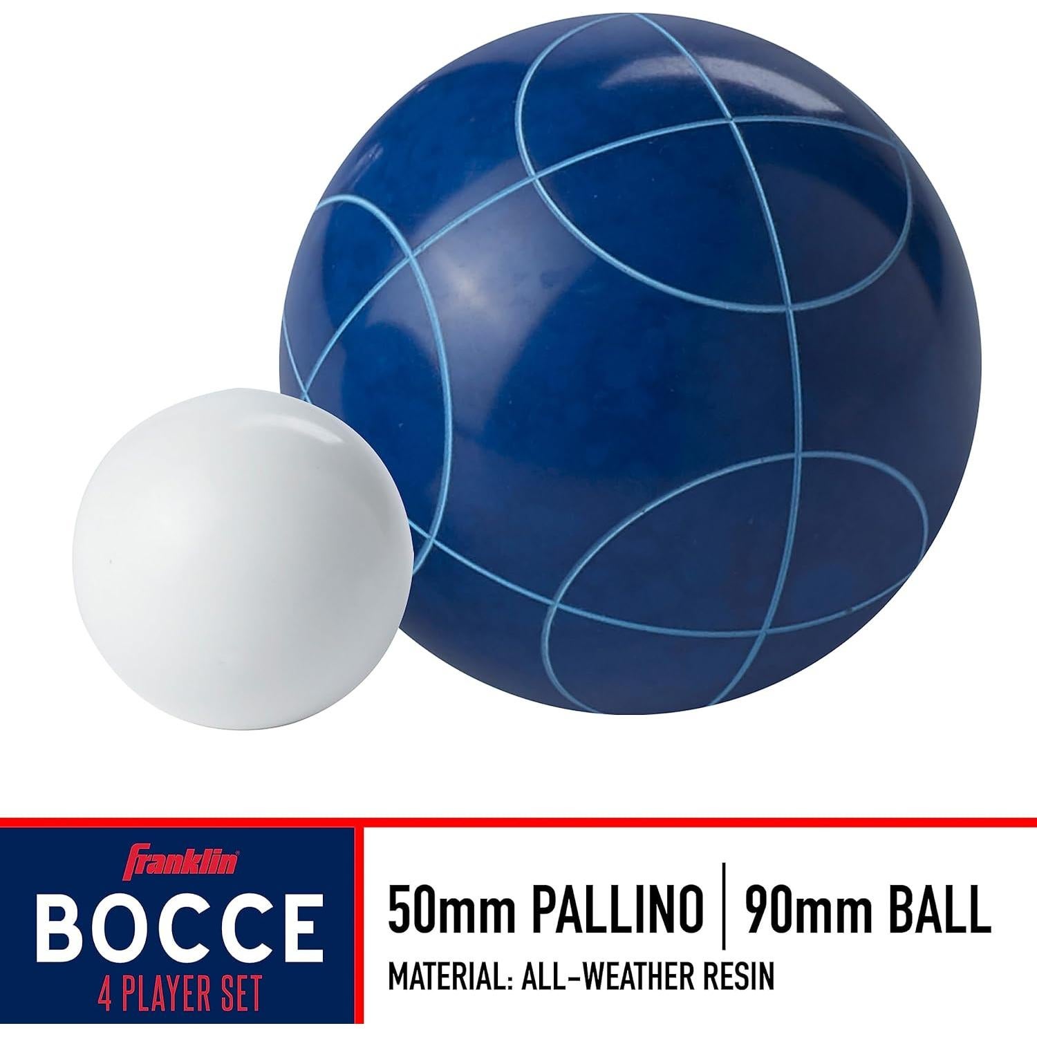 Conjunto de Pelotas de Bocce Franklin Sports - 8 Pelotas y 1 Pallino