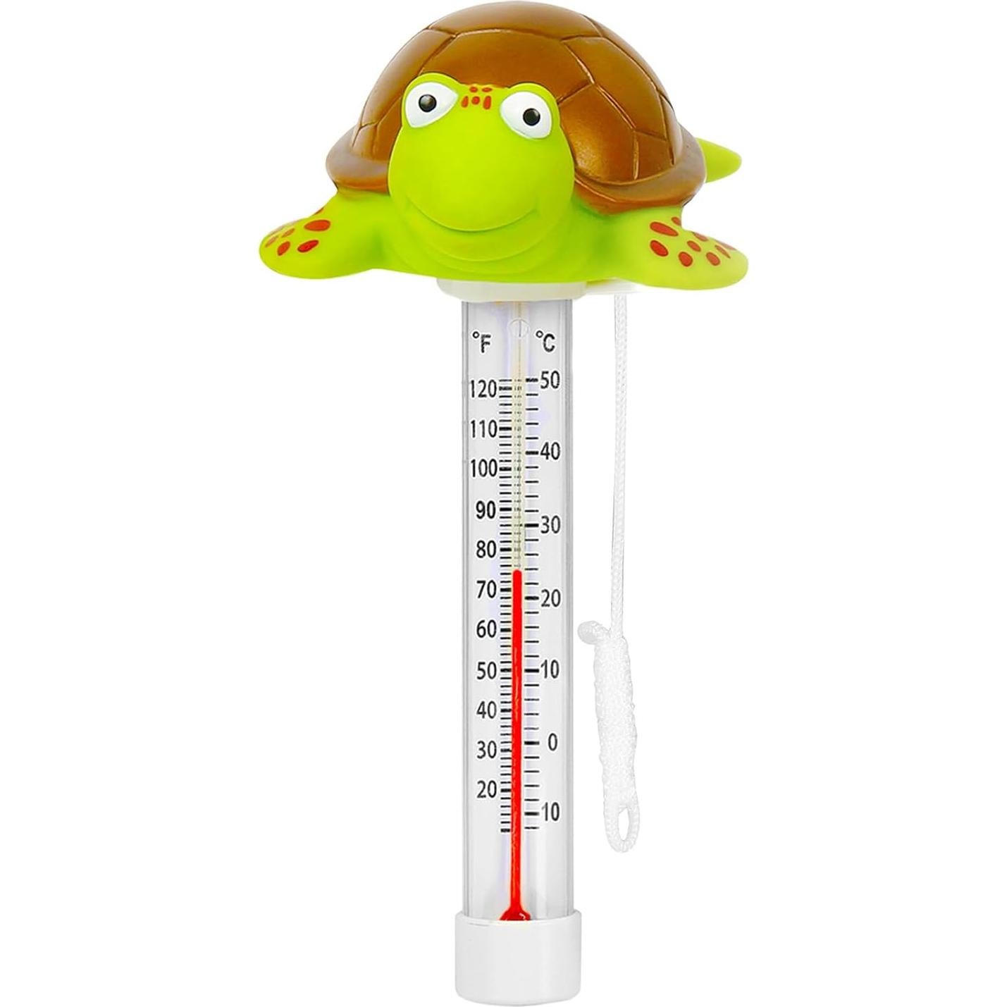 Termómetro Flotante para Piscina XY-WQ - Flamenco y Tortuga