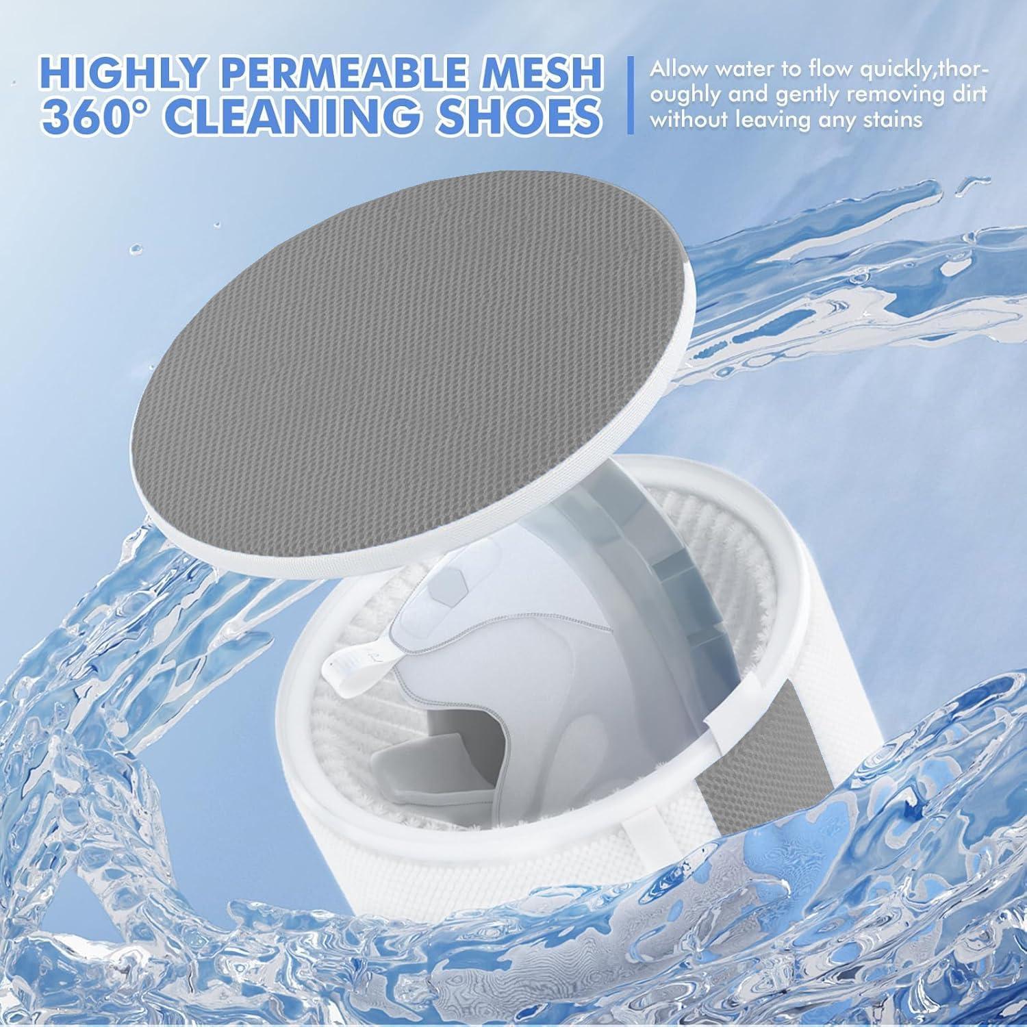 Bolsa de Lavado de Zapatos Chenille Reutilizable 17.78x33.02cm Gris