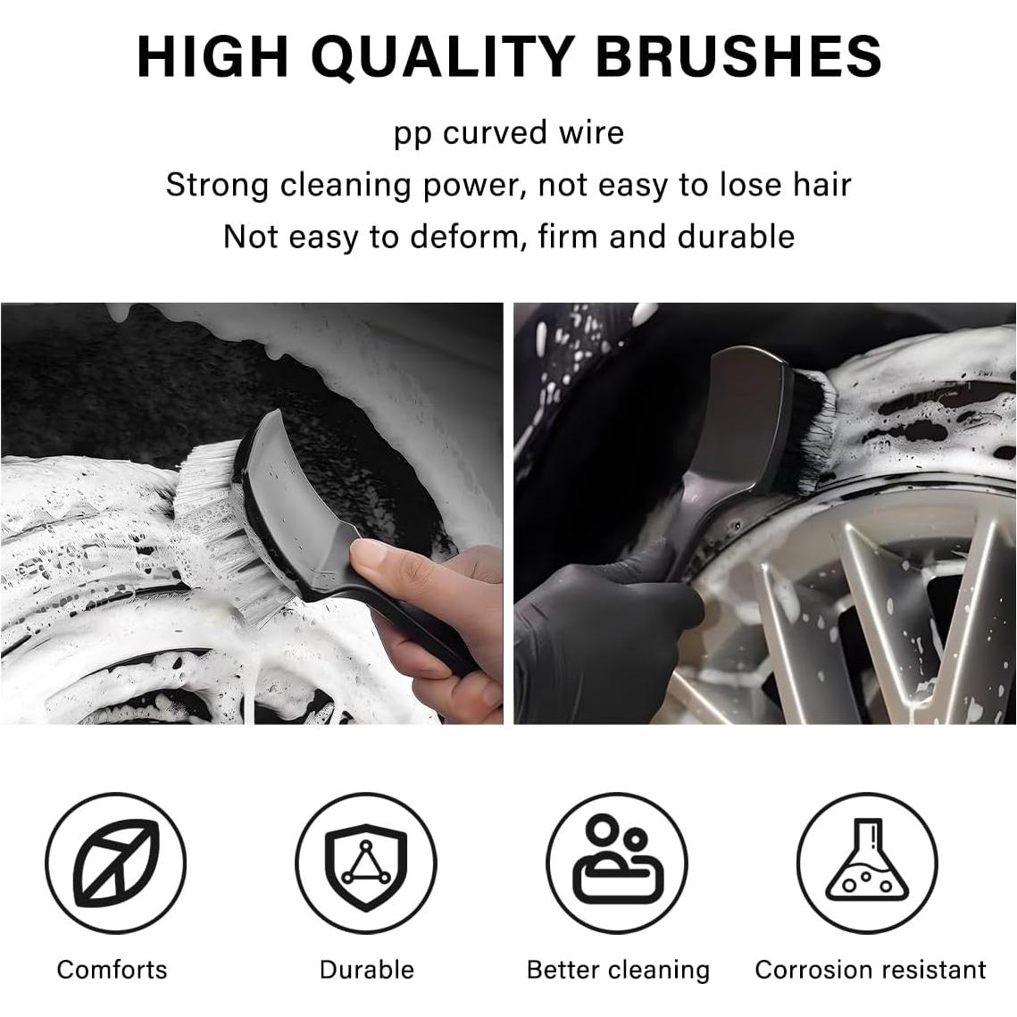 Cepillo de Limpieza de Alfombra KVAEY - Cerdas Duras, Blanco