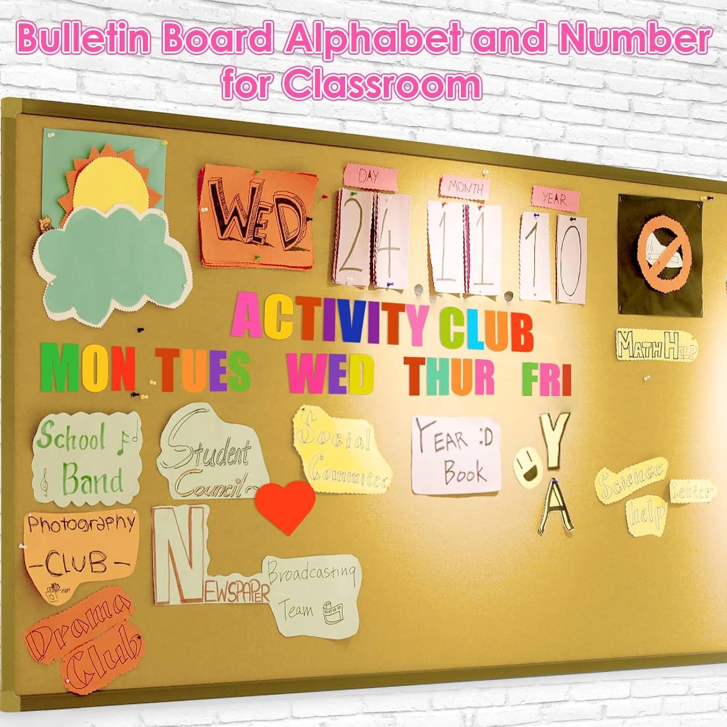 Calcomanías de Letras Coloridas Acejoz 600 Pcs 6.35 cm