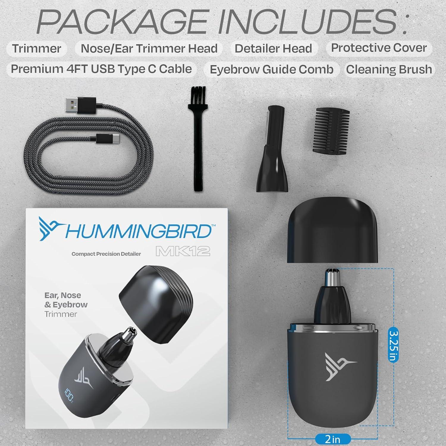 Recortador de Vello Nasal Hummingbird MK12 Impermeable USB-C
