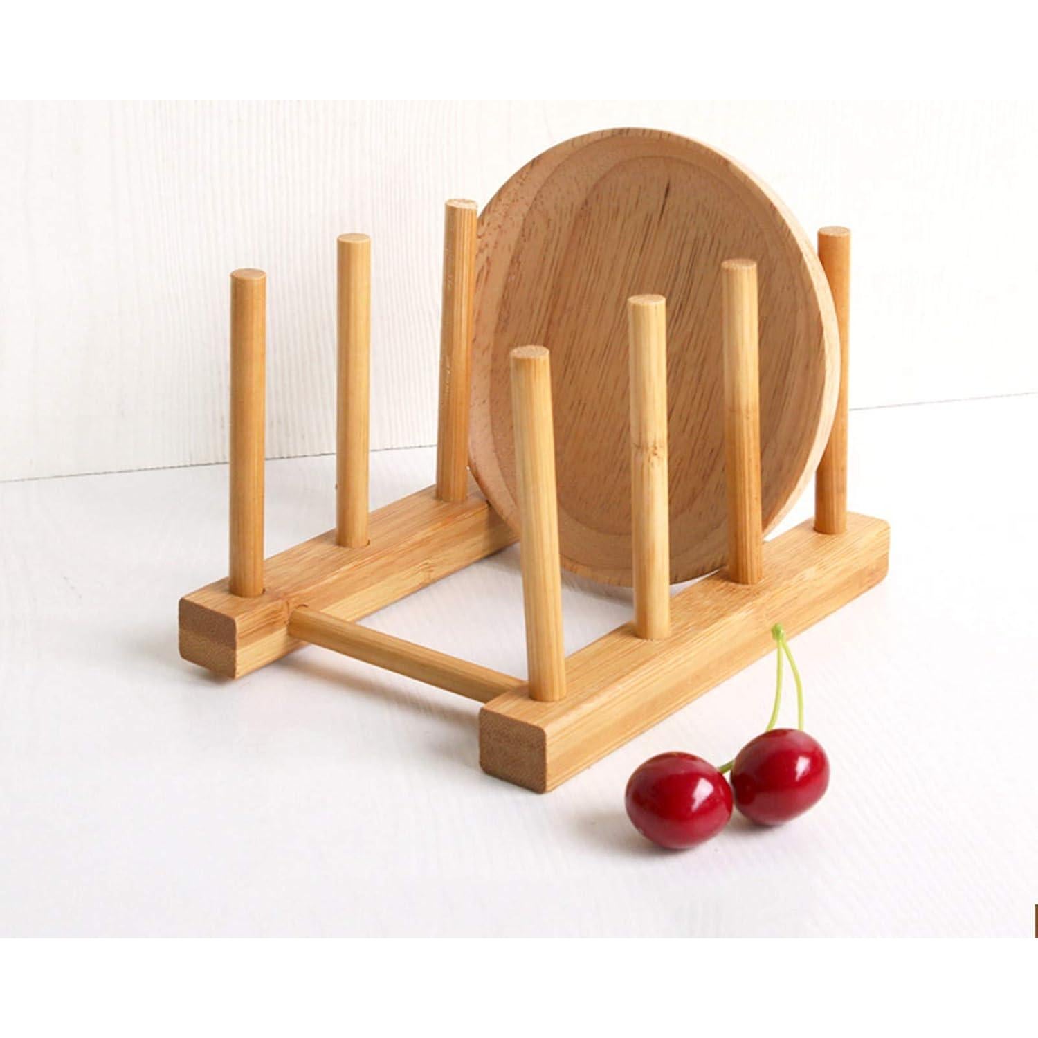 Organizador de Platos de Bambú Kunovo 11.7x15.5 cm Ecológico