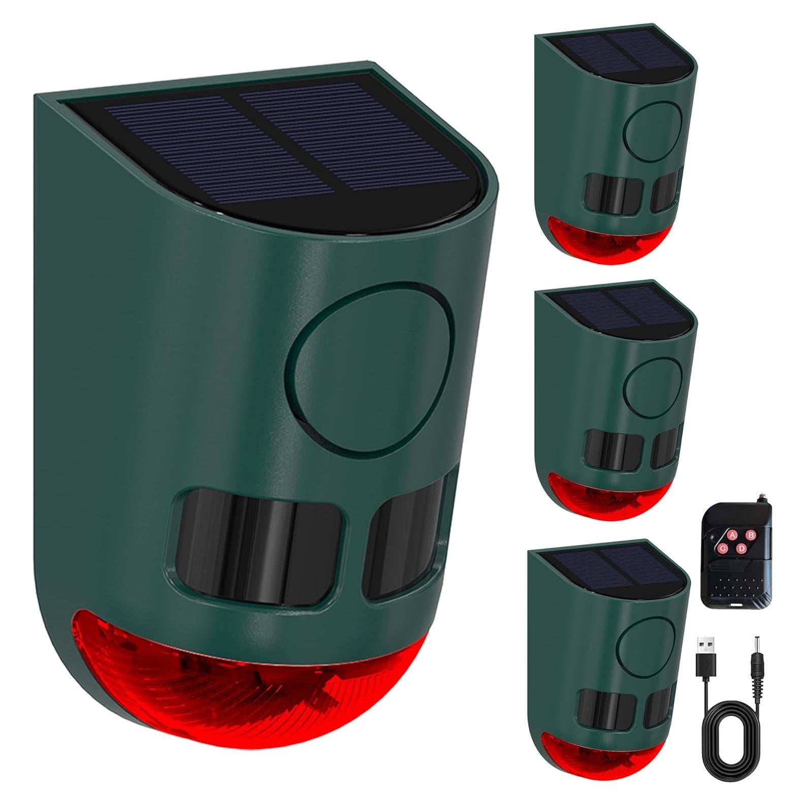 Alarma Solar de Movimiento QXMH 110dB para Exteriores