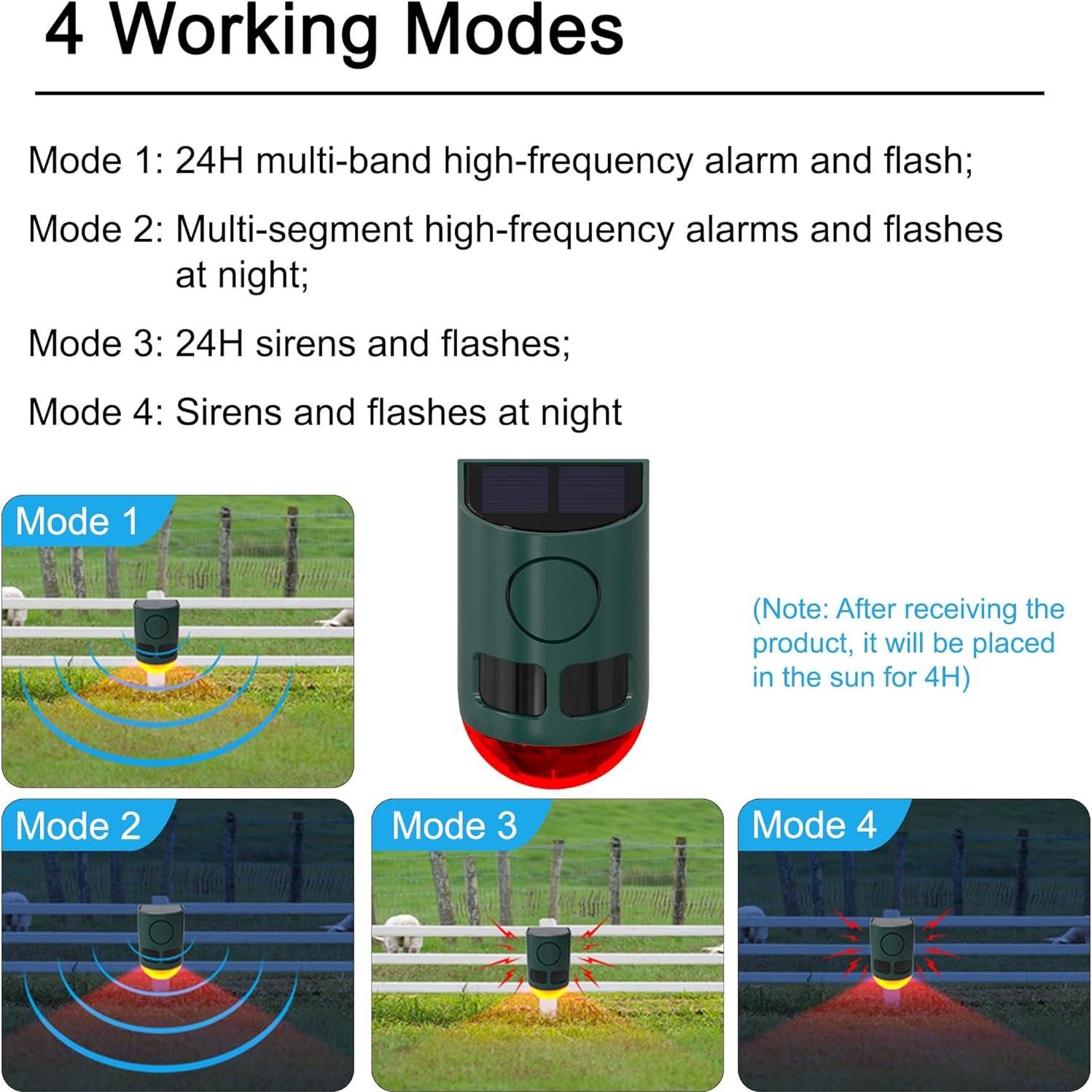 Alarma Solar de Movimiento QXMH 110dB para Exteriores