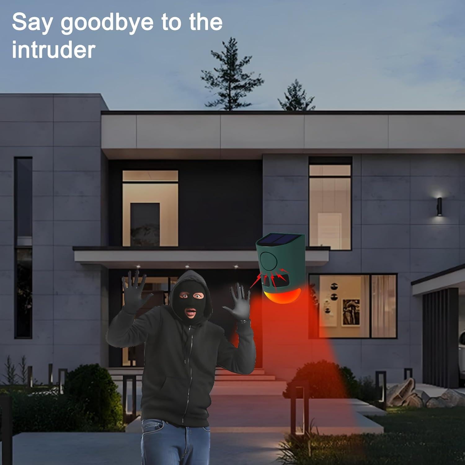 Alarma Solar de Movimiento QXMH 110dB para Exteriores