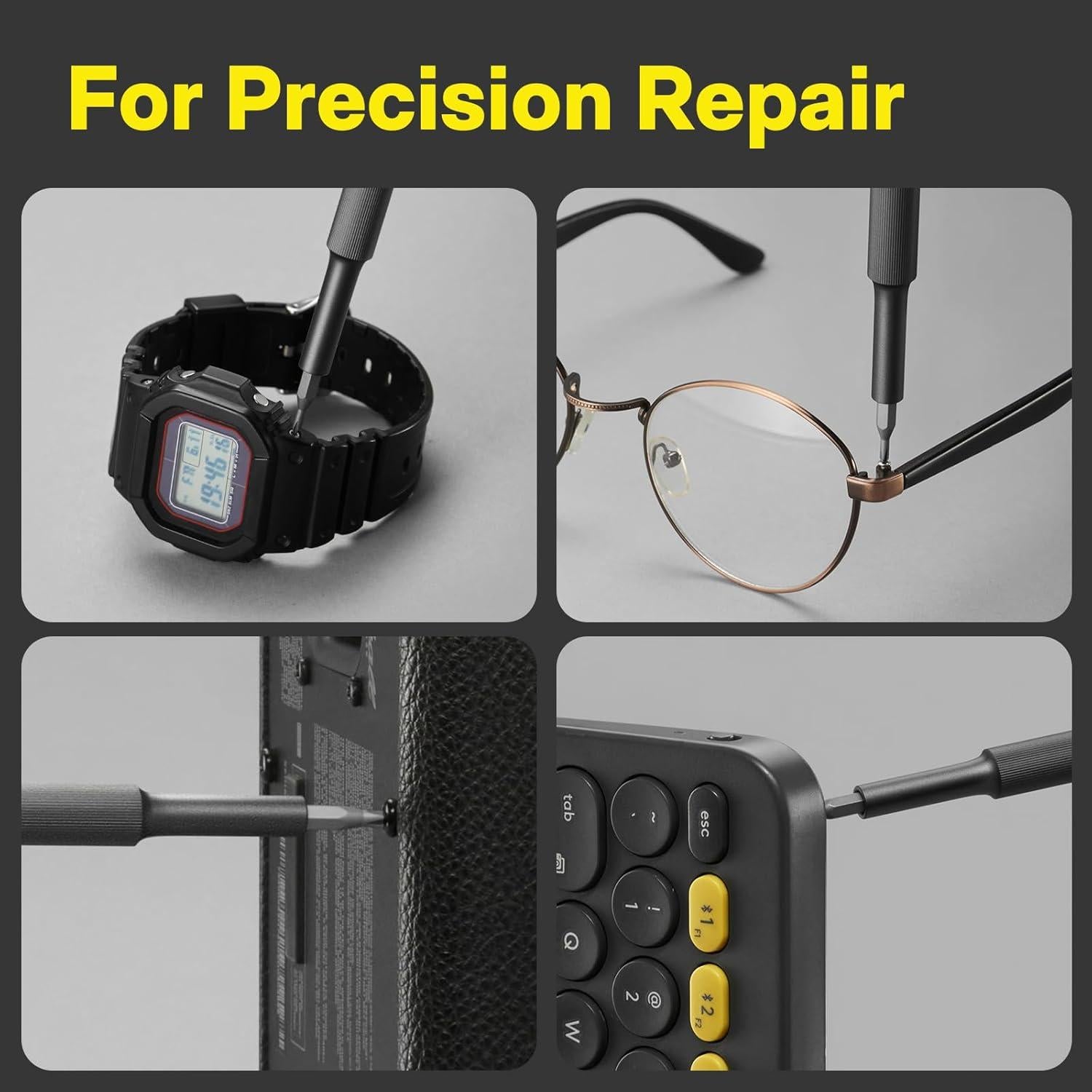 Juego de Destornilladores de Precisión HOTO 28 en 1 con Caja