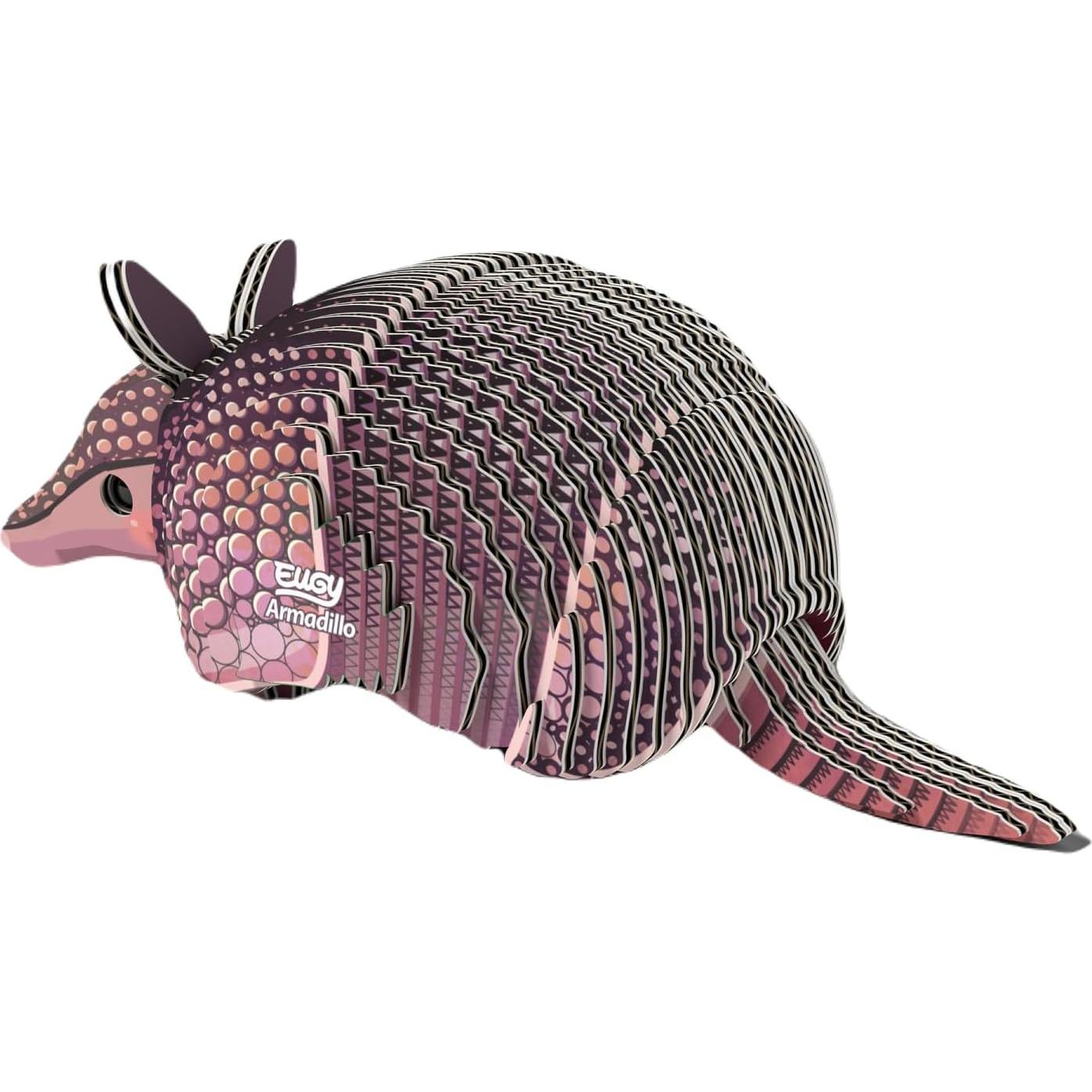 Rompecabezas 3D Armadillo EUGY - Educativo Ecológico 42 Piezas
