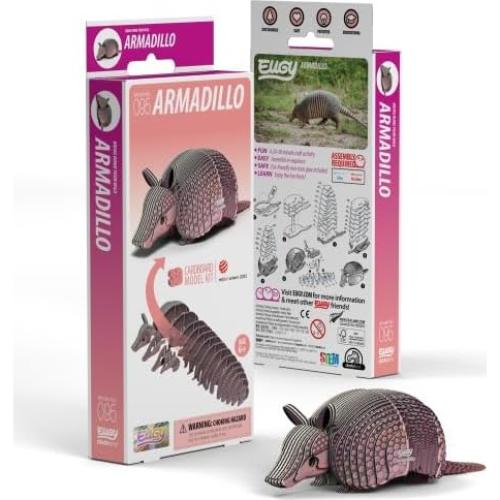 Rompecabezas 3D Armadillo EUGY - Educativo Ecológico 42 Piezas