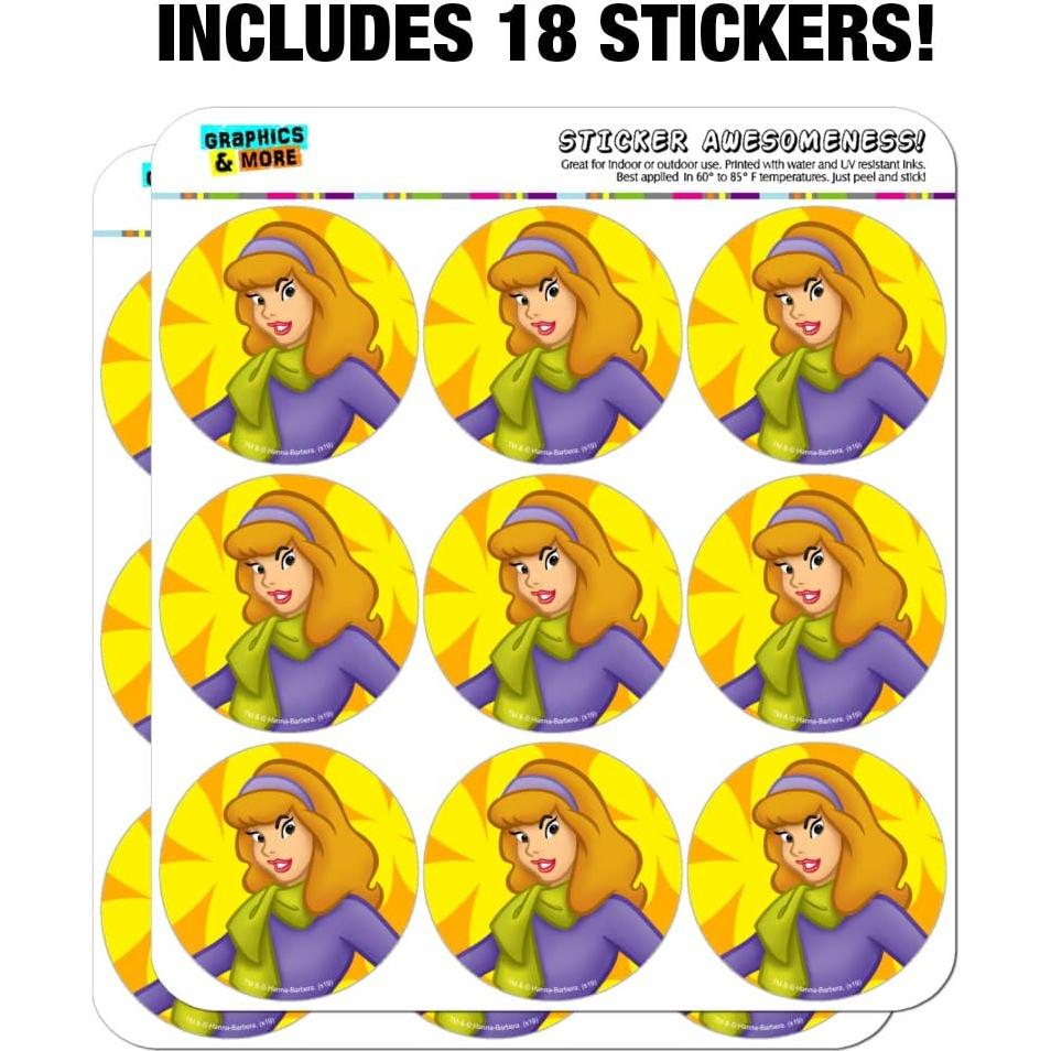 Planificador de Personaje Scooby Doo - Stickers 18 Unidades