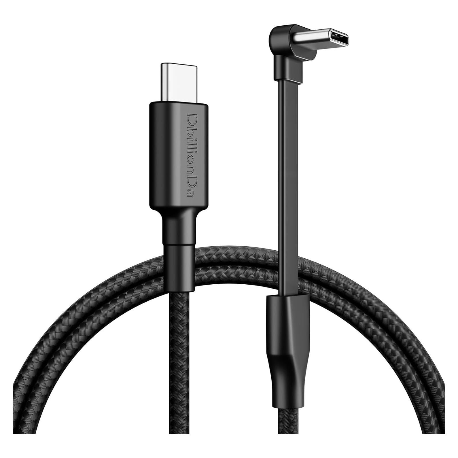 Cable USB C a USB C DbillionDa 0.30m Carga Rápida 60W Ángulo Derecho