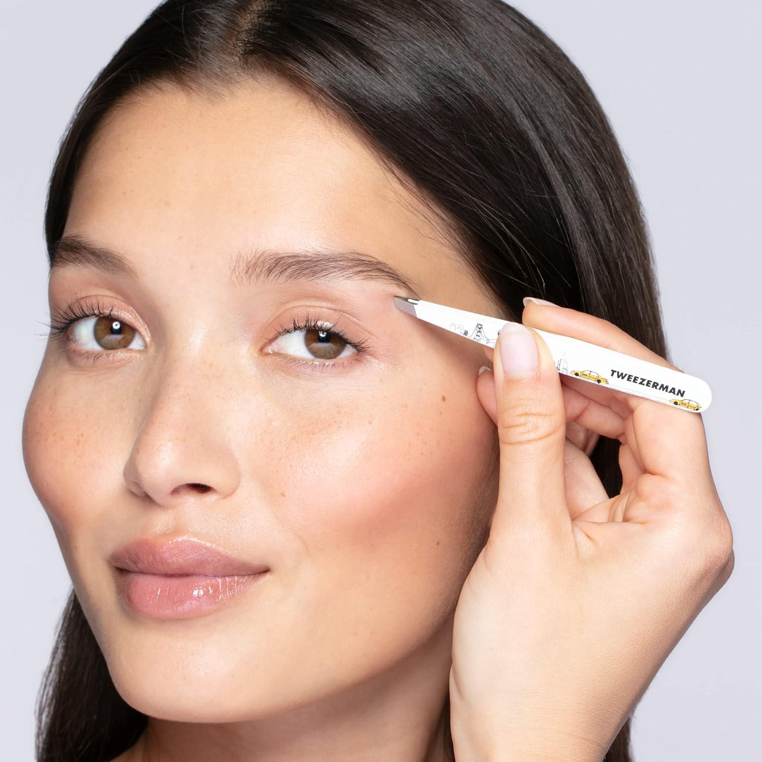 Pinzas de Cejas Slant Tweezerman 40 Aniversario Acero Inoxidable