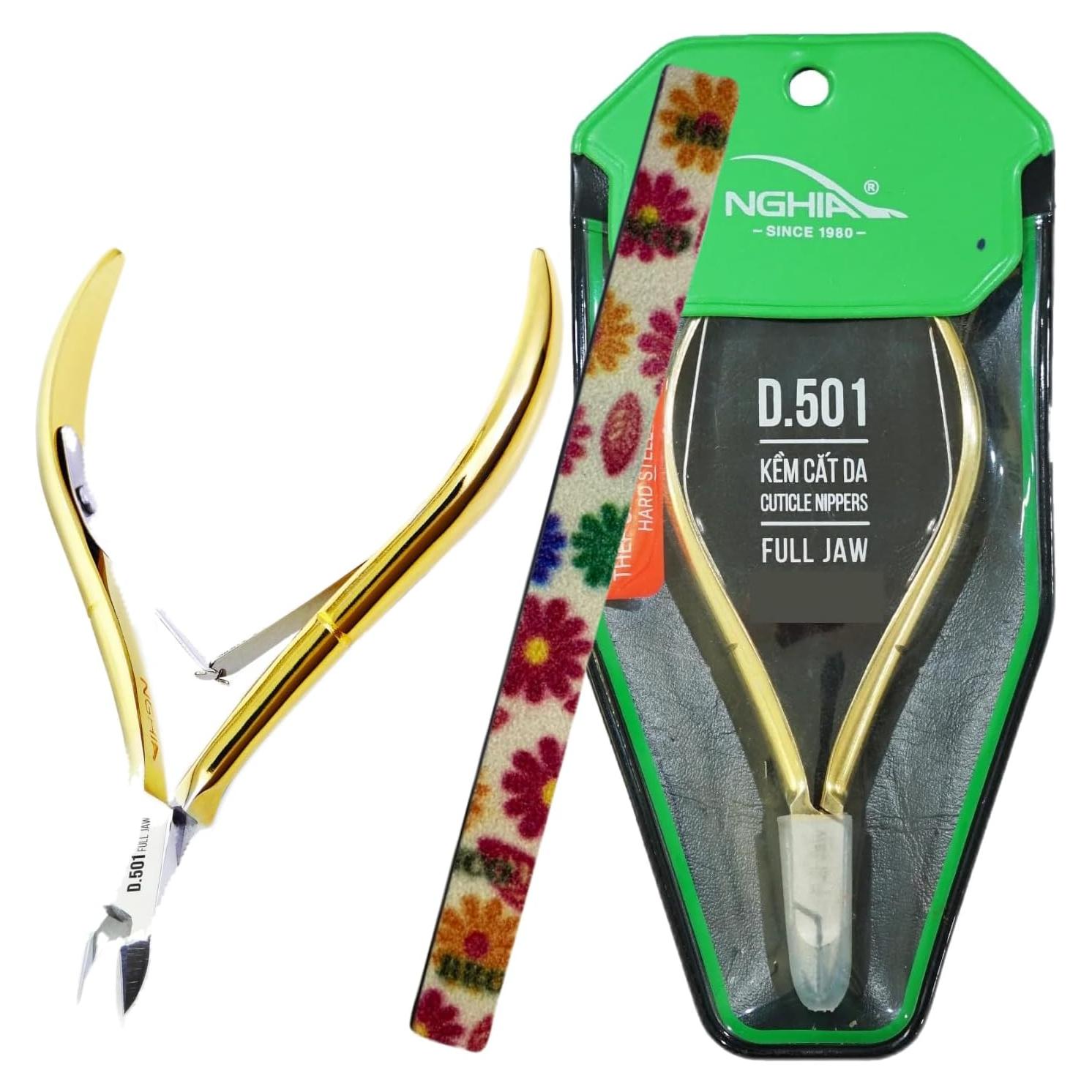 Cortador de Cutículas Nghia C-118 Acero Duro 12cm Gris