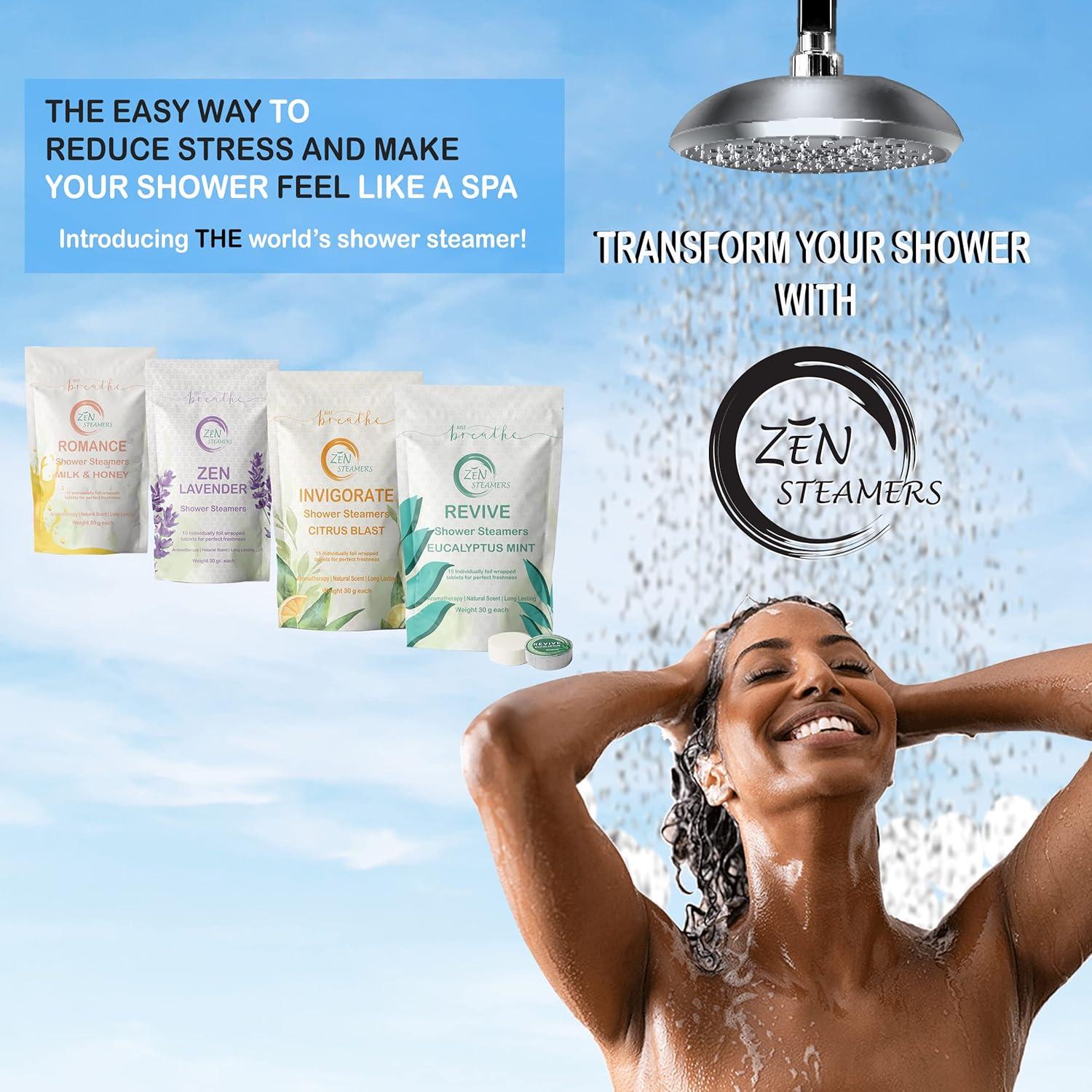 Vaporizadores de Ducha Zen Citrus Blast - Aromaterapia 15 Piezas