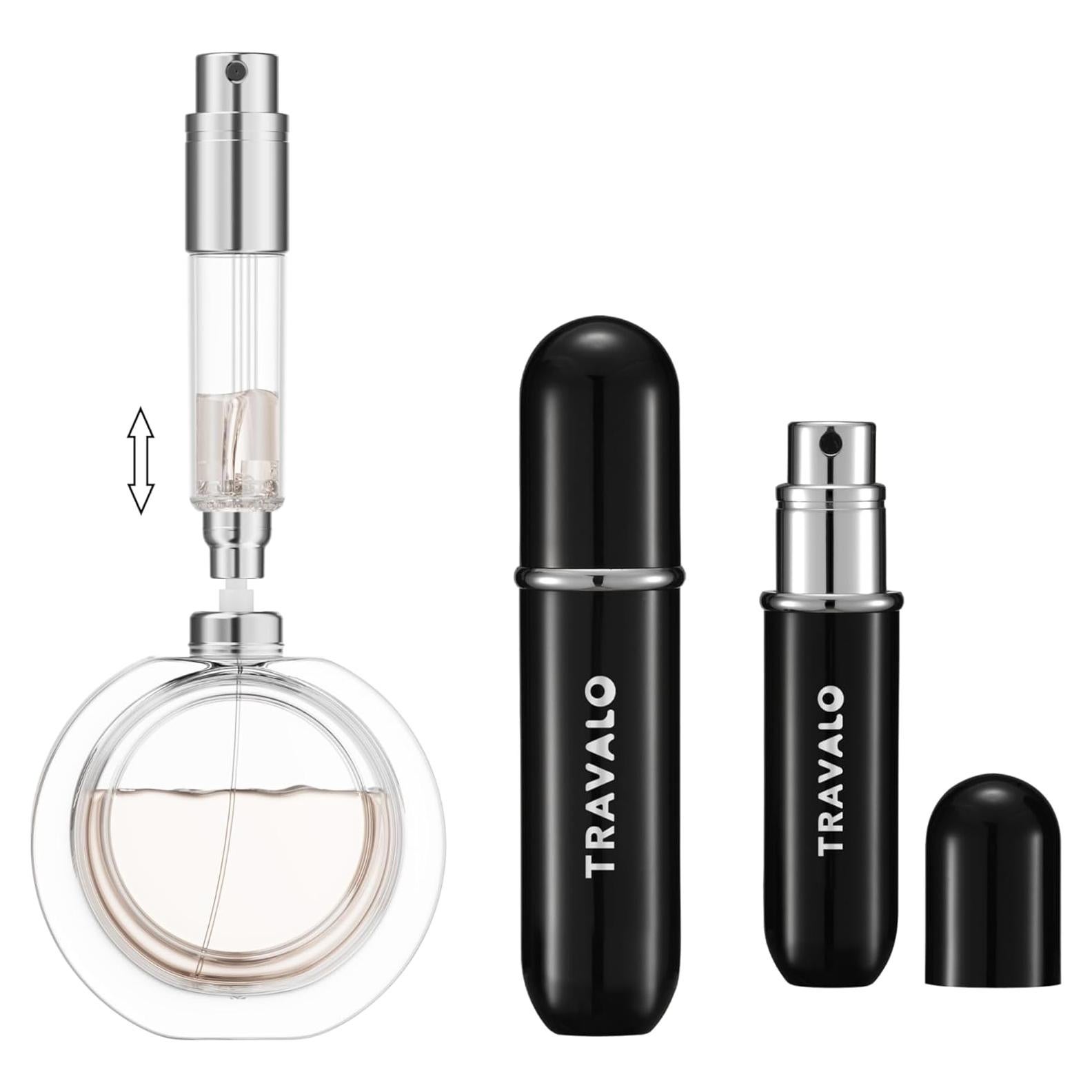 Atomizador de Perfume Recargable Travalo Clásico 5ml Negro