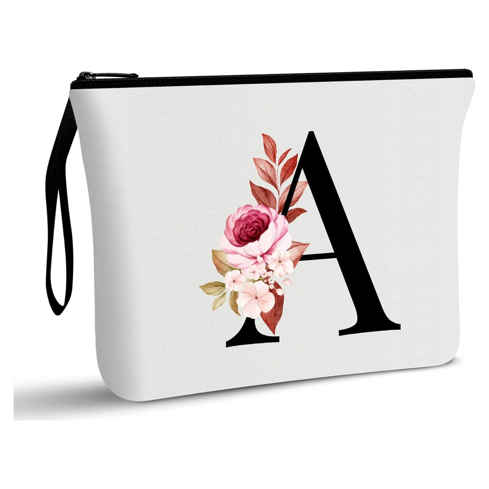 Bolsa de Maquillaje Personalizada Vavabox A-Z Blanca 24x16cm